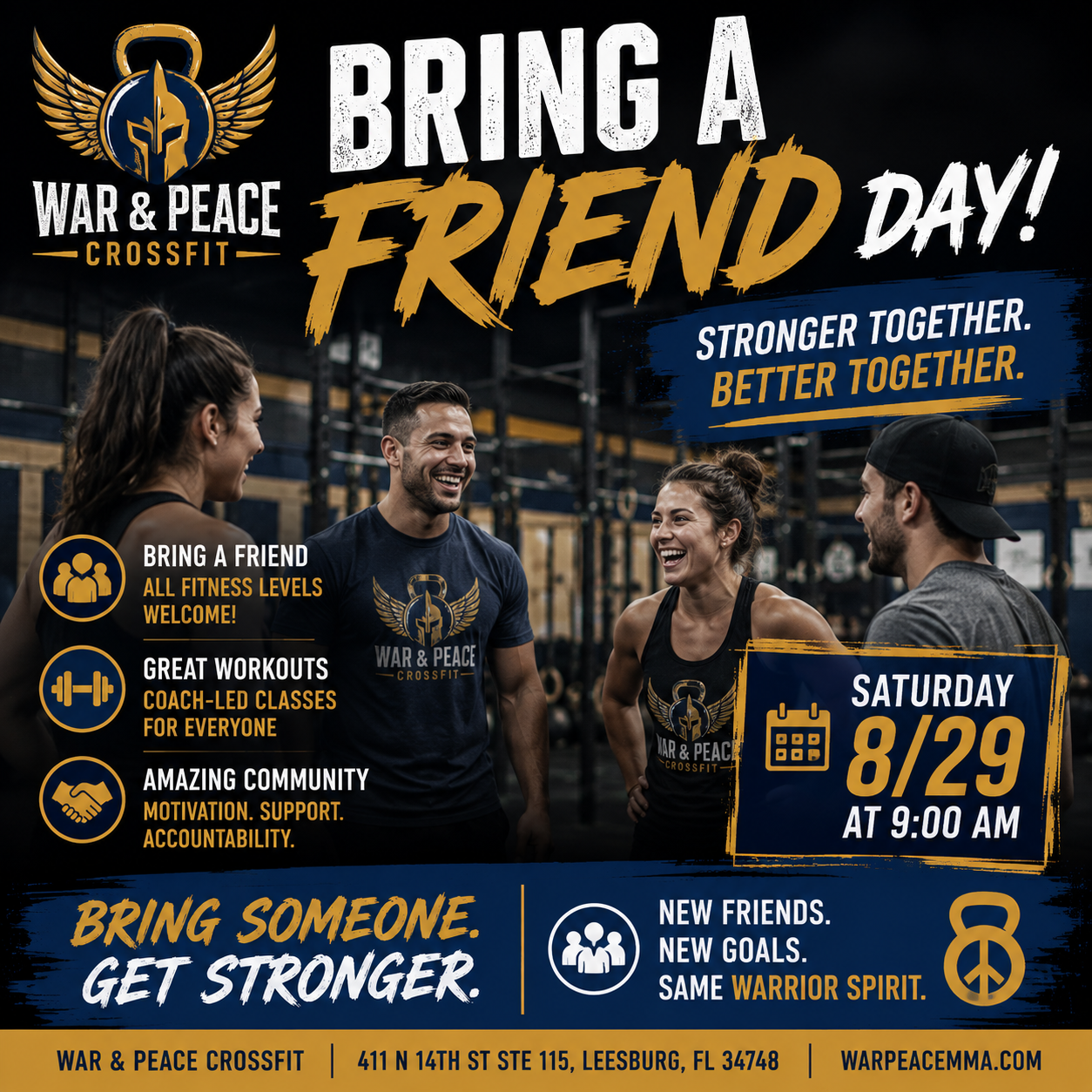 Bring a buddy!