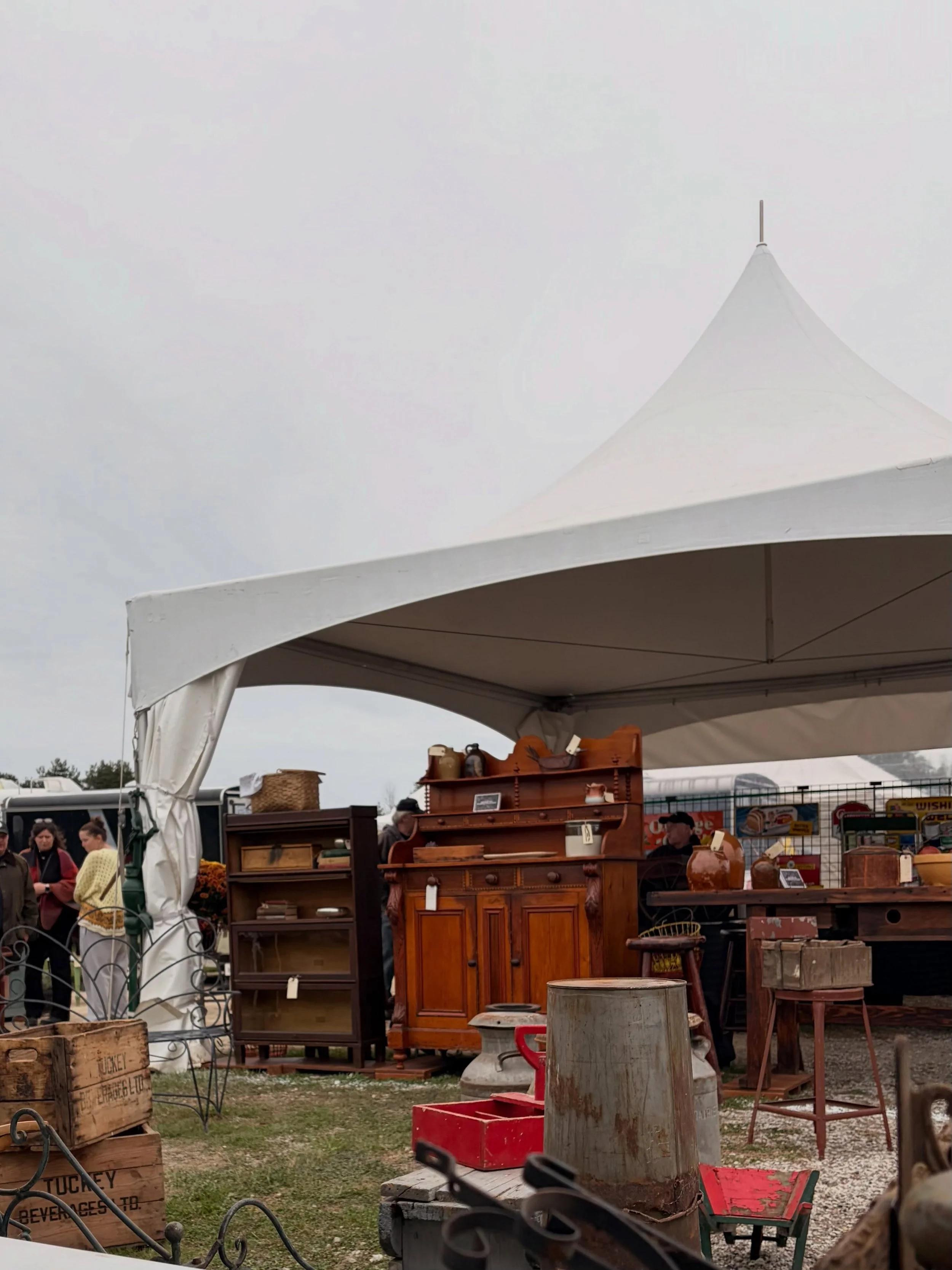 Antiquing at Aberfoyle Antique Market.
