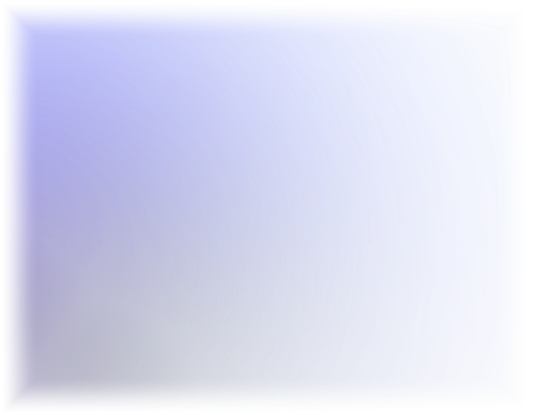 A computer screen displaying a gradient blue and purple background with a red and white logo in the top left corner.