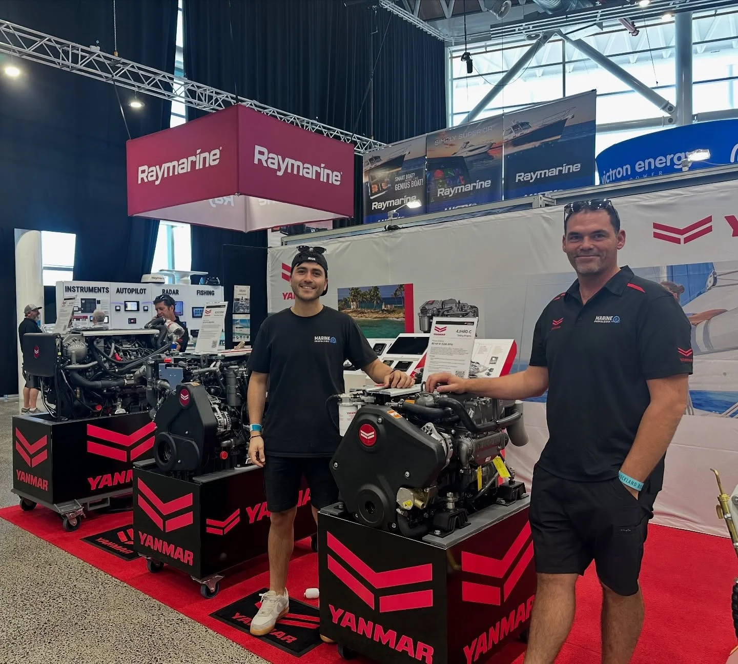 Proud moment today for us at Marine Propulsion!
Ben was helping out with technical advice on Yanmar engines &amp; Hundested Propellers at the @aucklandboatshow 2025! Enzo &amp; Ben make great models!
#marineengineering #drivelines #engines #yanmar #h