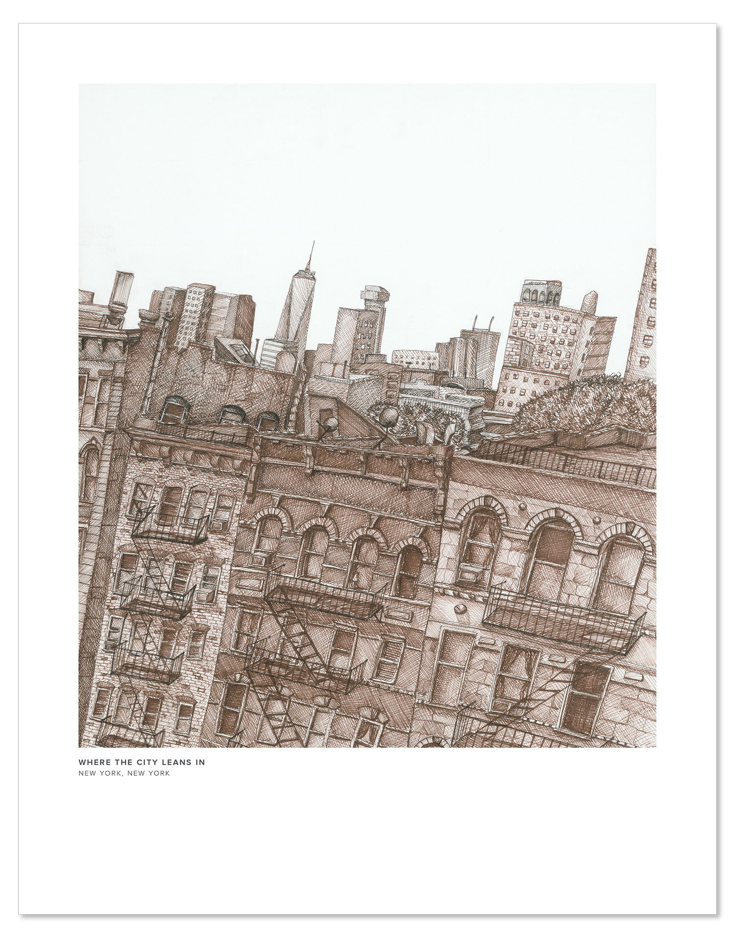 Where the City Leans In - Print
