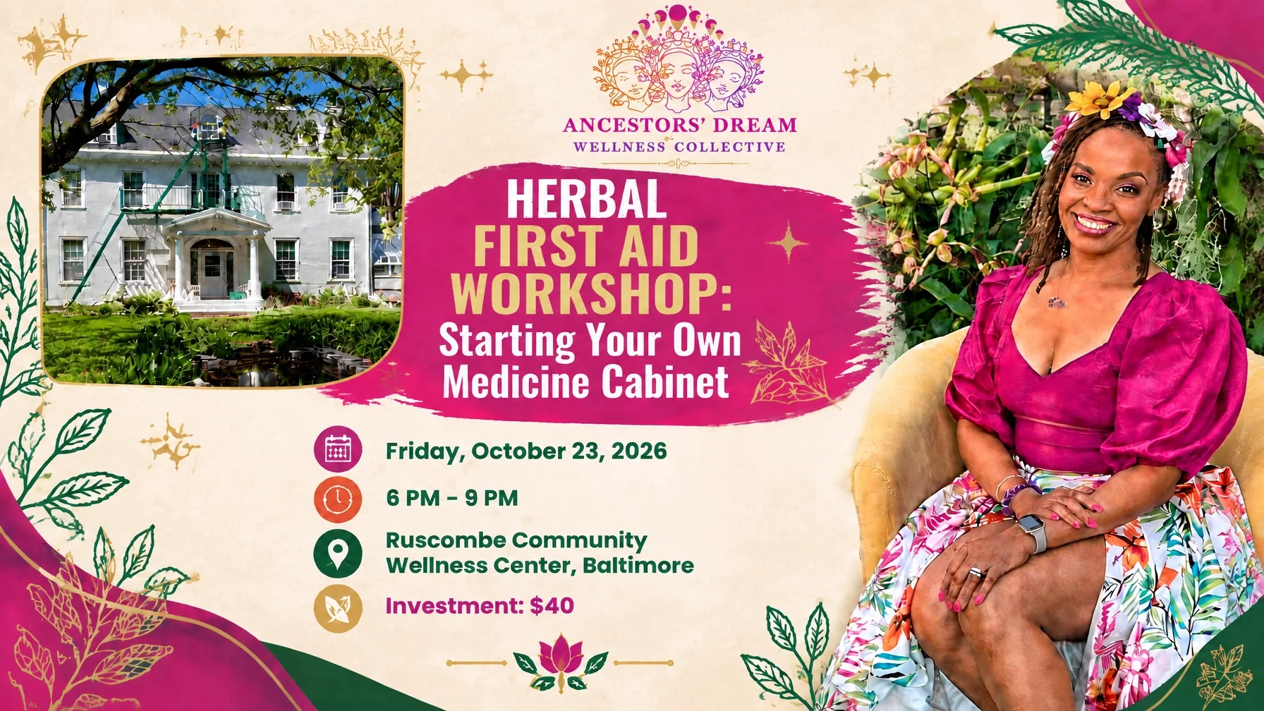Herbal First Aid Workshop: Starting Your Own Medicine Cabinet