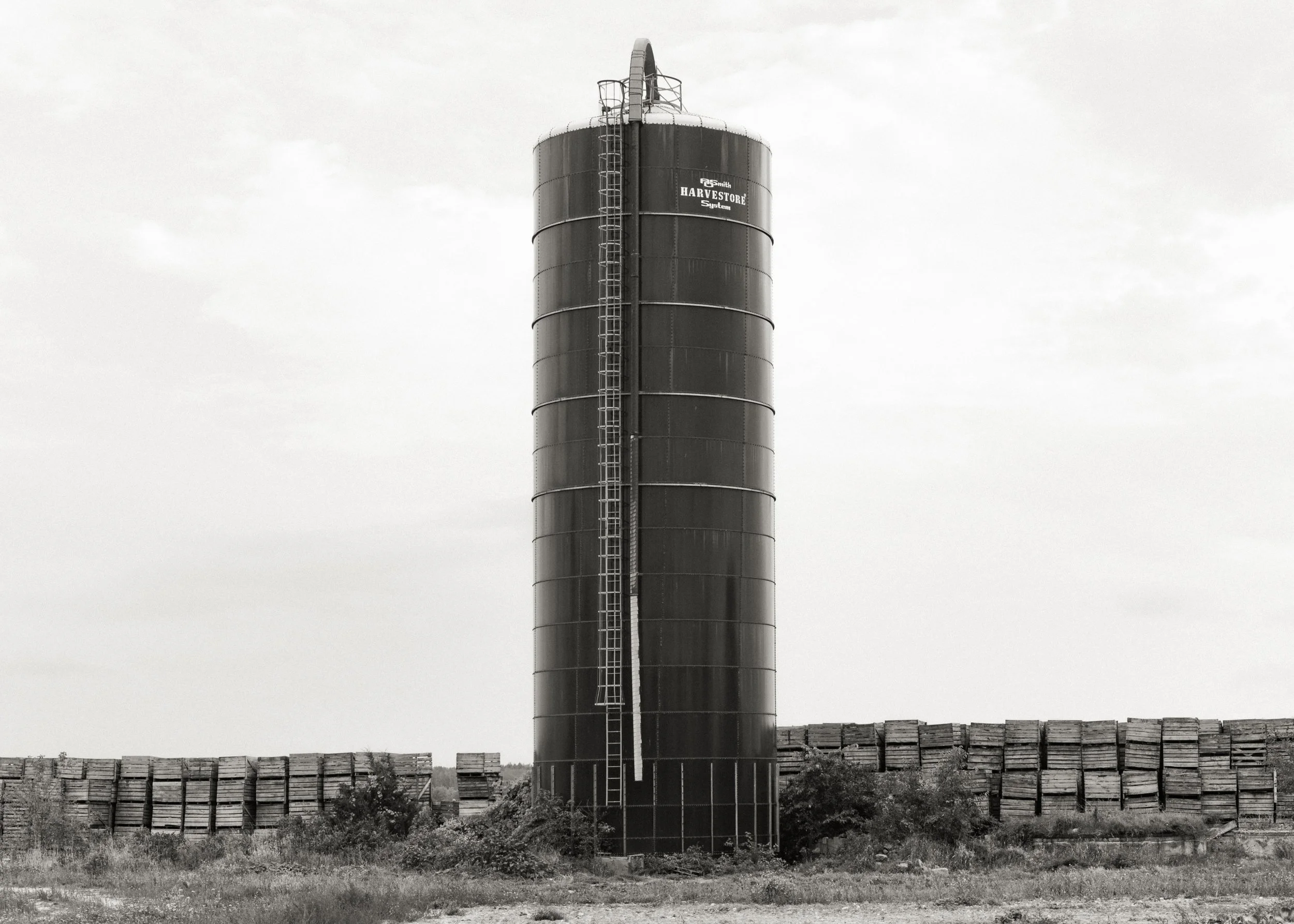 Black & White Silos