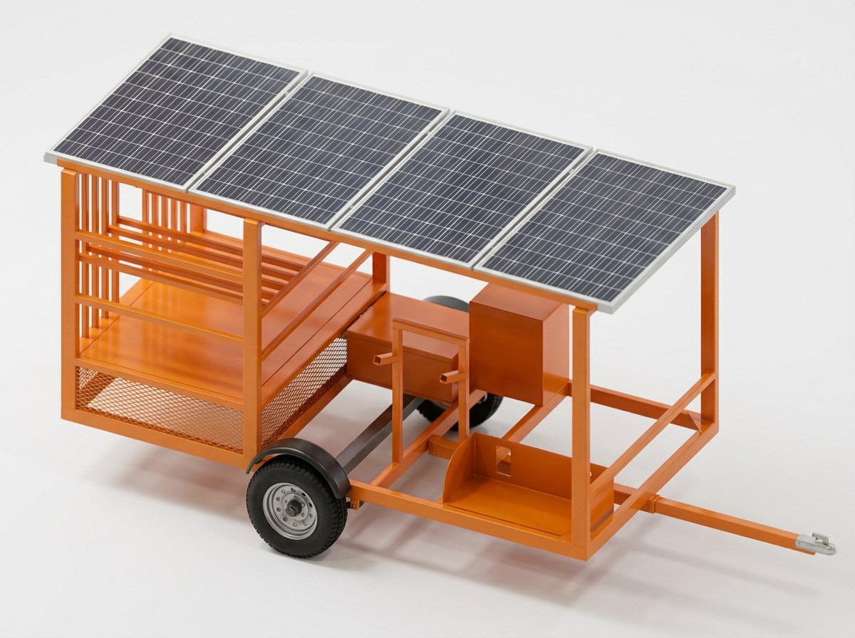 Solar Sign Installation Trailer