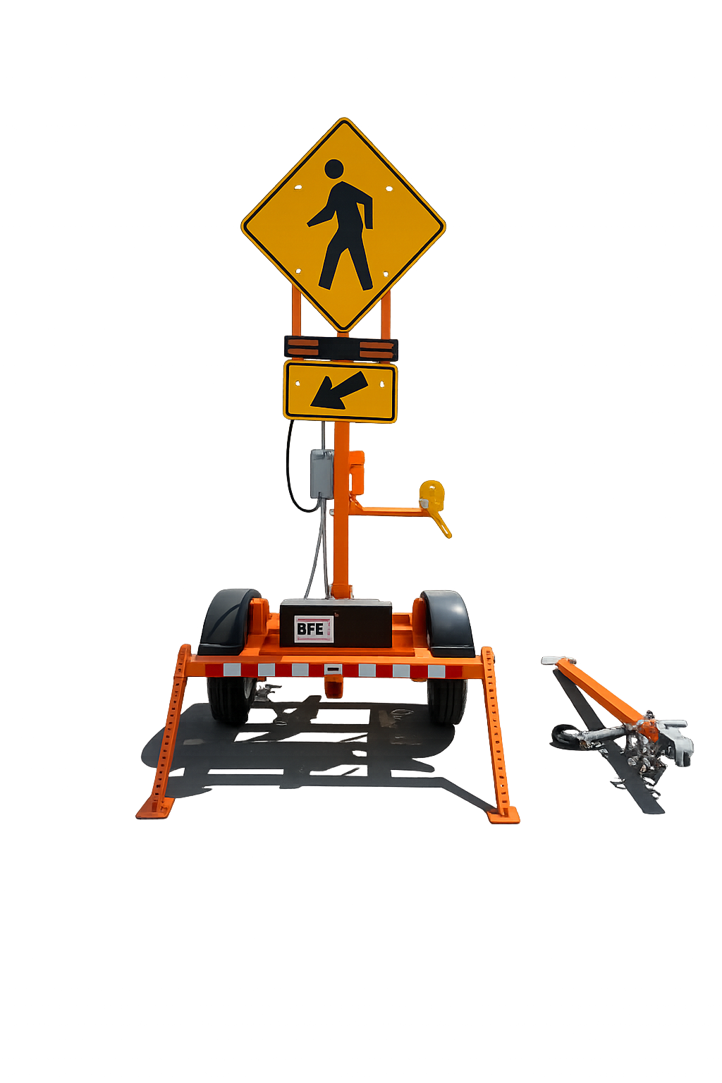 Temporary RRFB Trailer