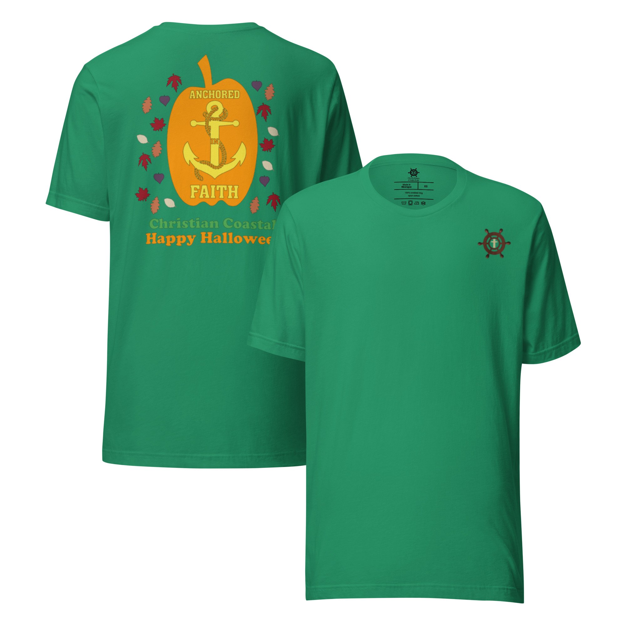 Anchored In Faith Pumpkin, Unisex t-shirt