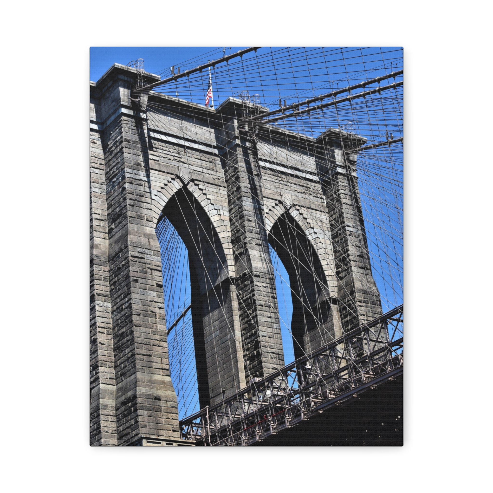 Brooklyn Bridge Photo Canvas Print — Matte Stretched Wall Art (1.25