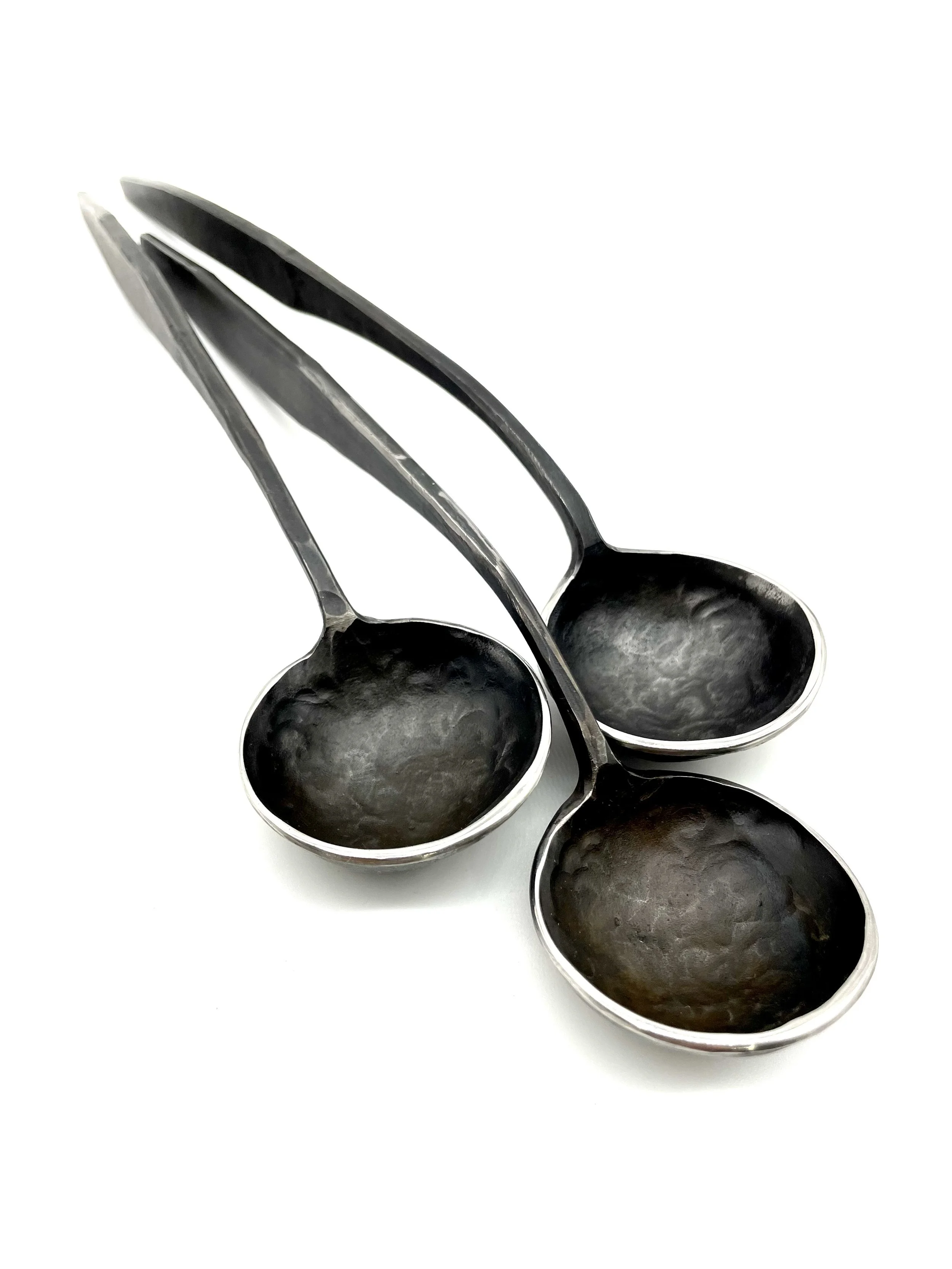 Serving Spoon, stainless (11-12"), dimpled handle