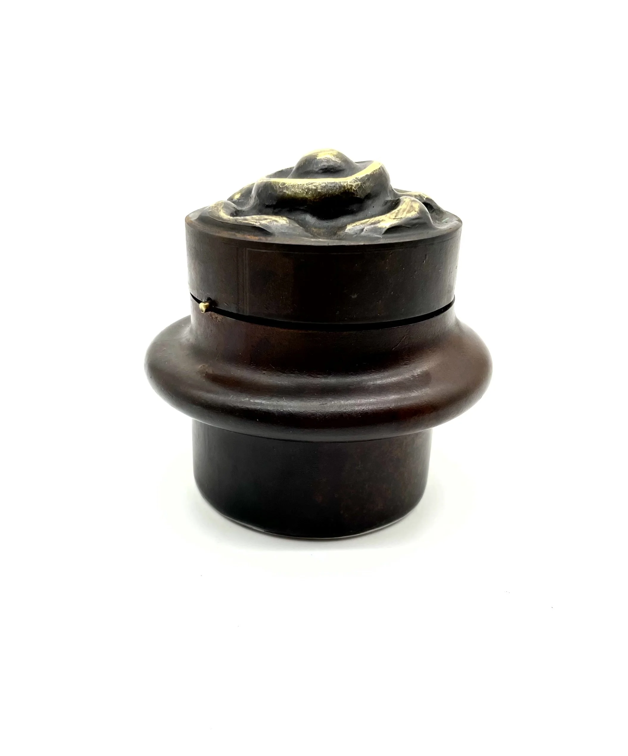 Push Bowl Vessel with Lid small, steel