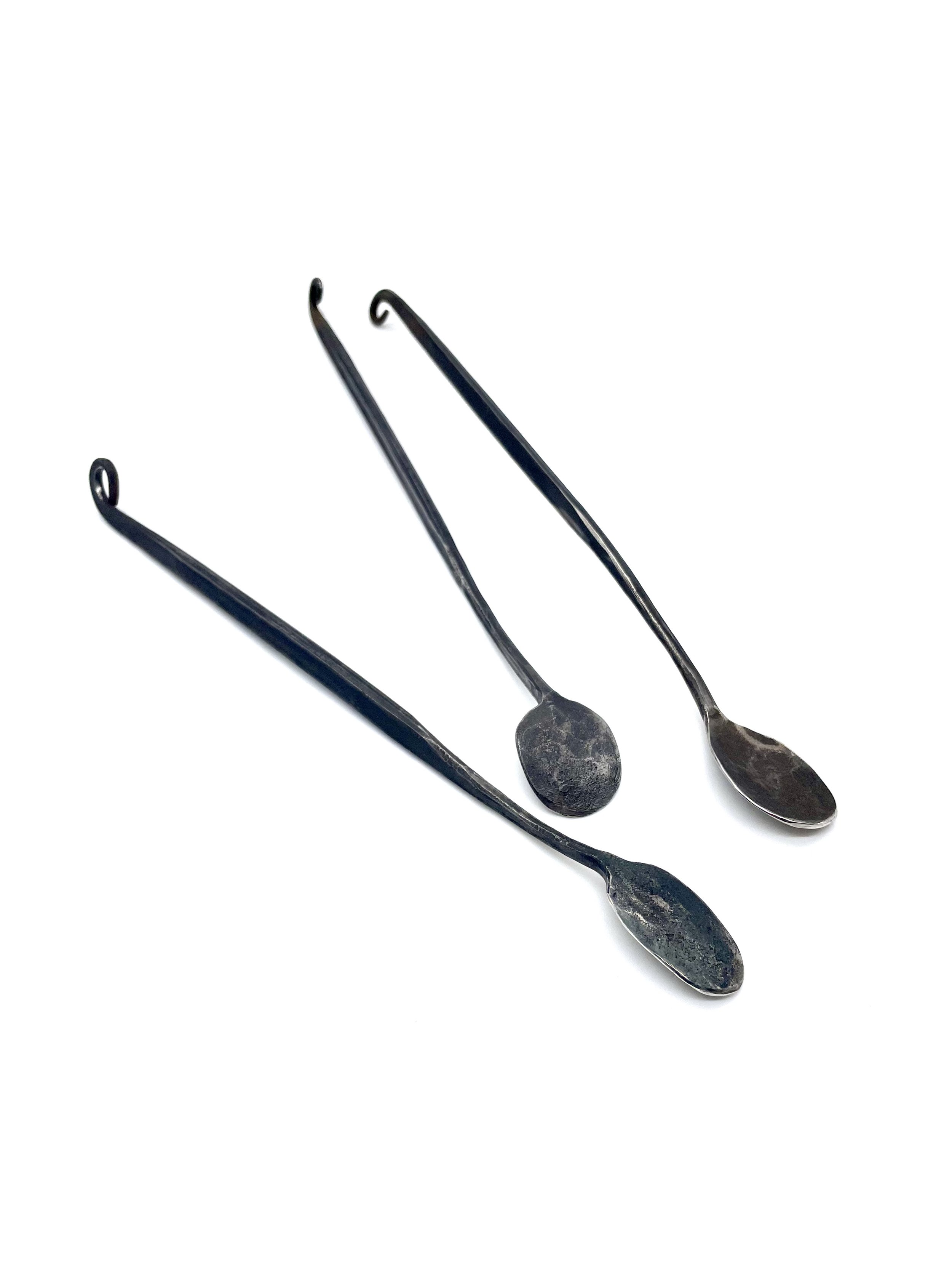 Serving Spoon, tinned copper (11-13”), dimpled handle