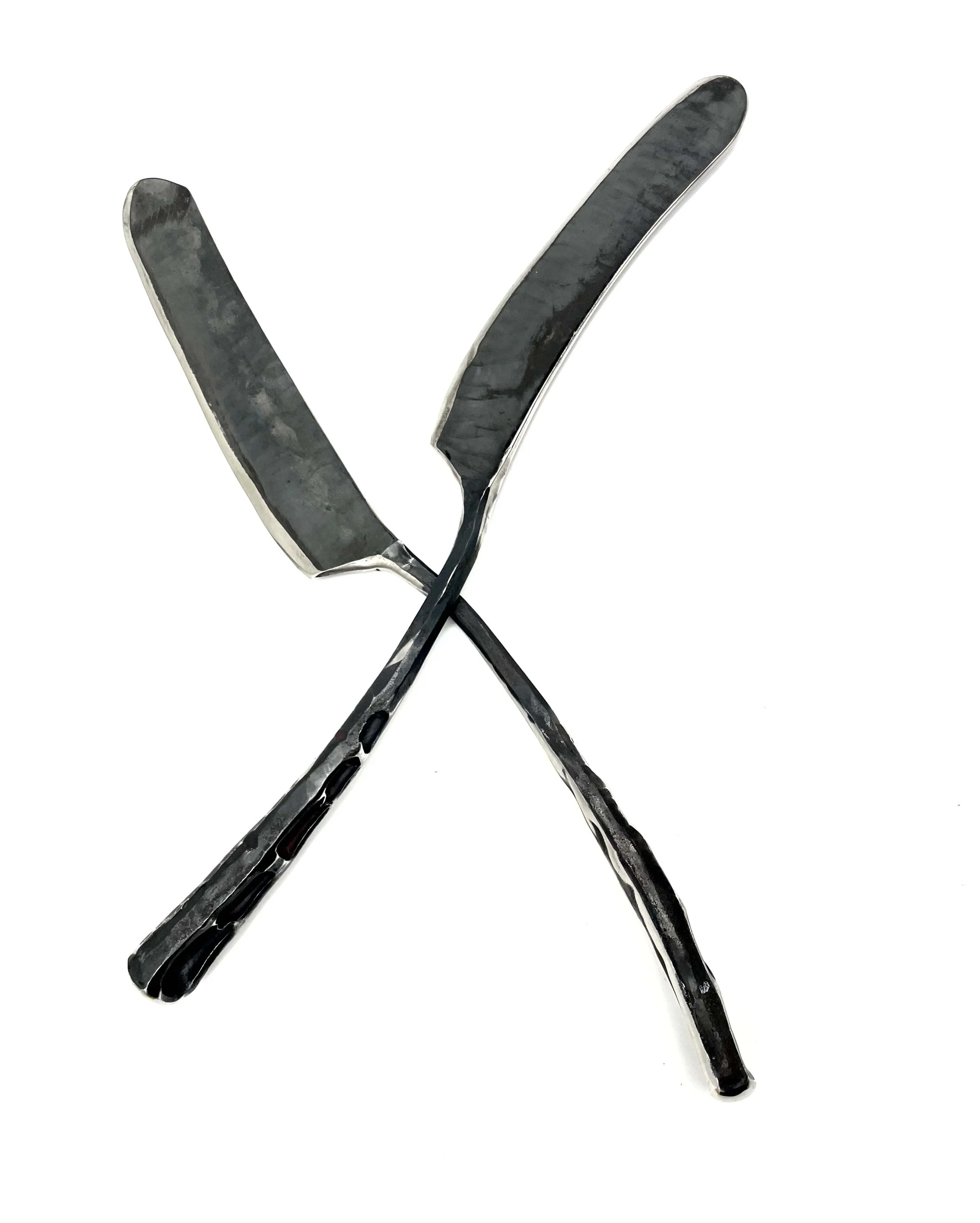 Cake Knife, stainless steel (13-14"), dimpled handle