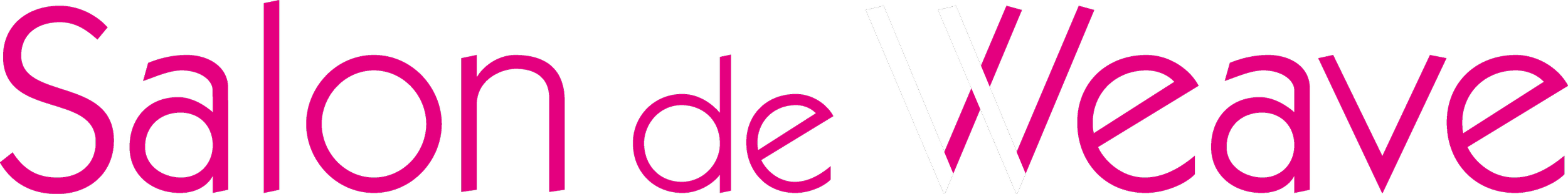 Text that reads 'Salon de Wave' in pink and white on a black background.