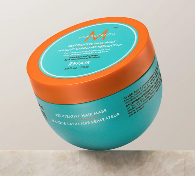 Moroccanoil Restorative Hair Mask used for protein repair treatments at Salon de Weave.