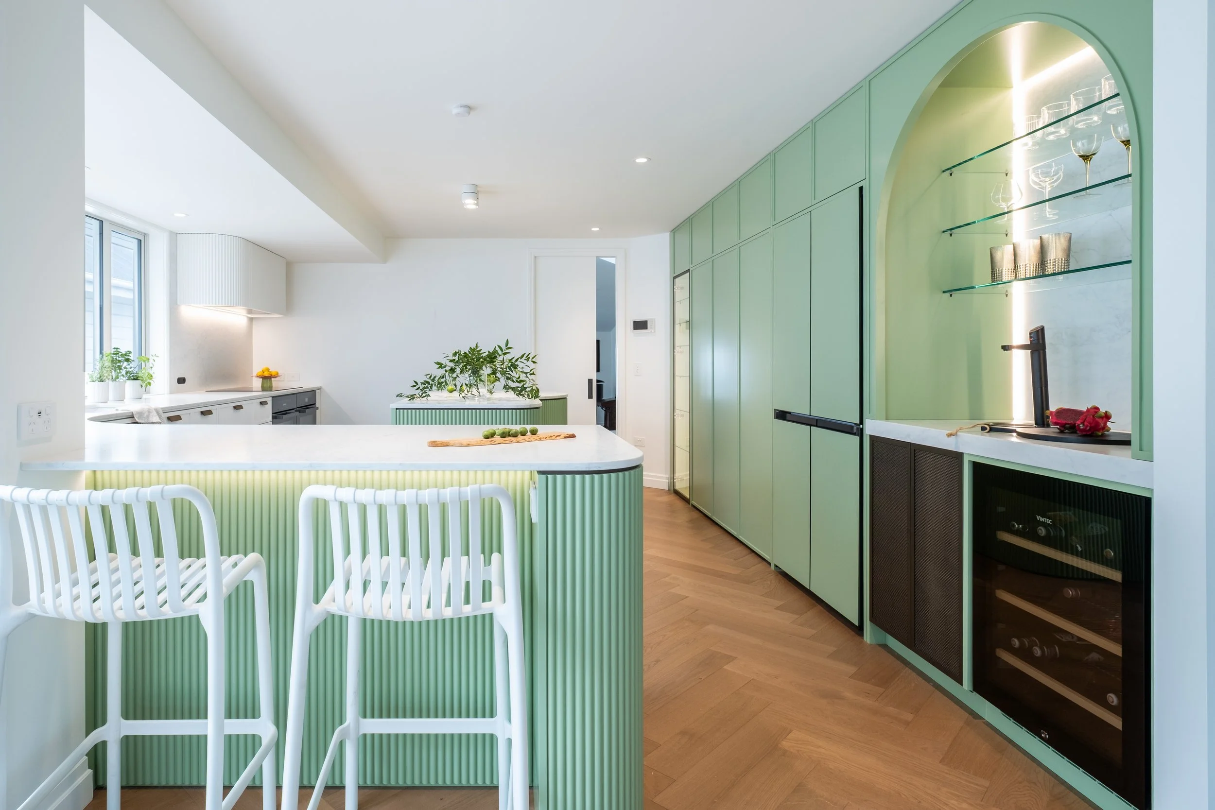 Interior Design, Spatial Designer Wellington, Central Terrace kitchen Kelburn