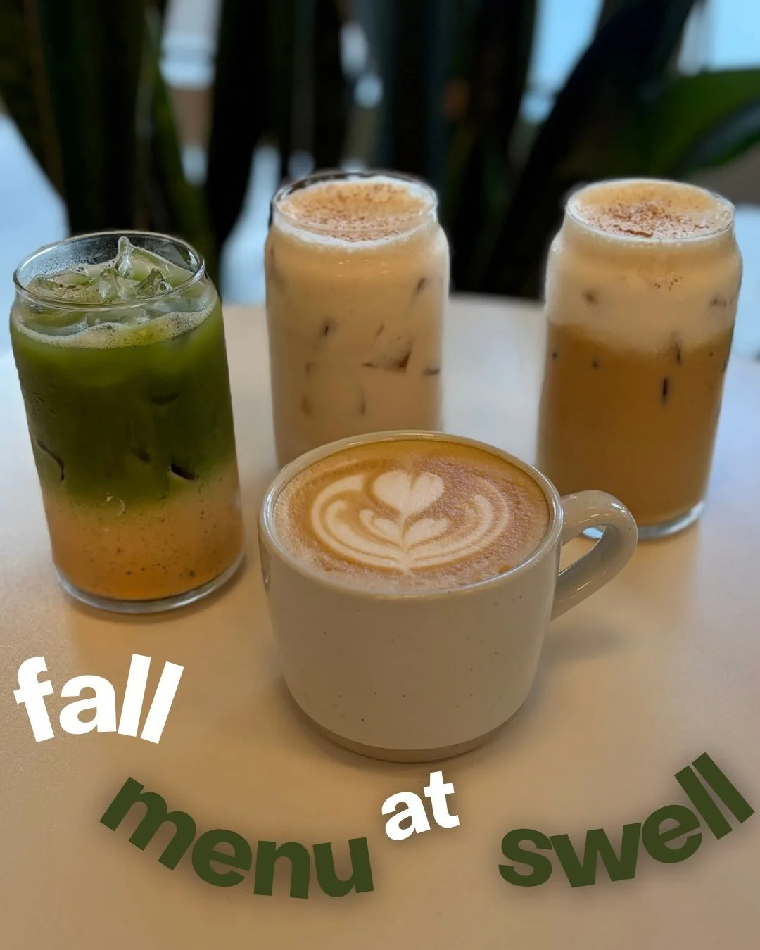 F A L L  M E N U  D R O P 

🍵 Thai Tea Matcha - house made Thai tea syrup, milk of choice, and ceremonial matcha.

🍁 Salted Maple Orange Latte - house made salted maple syrup, espresso, milk of choice and fresh orange zest. Served hot or iced.

🎃 