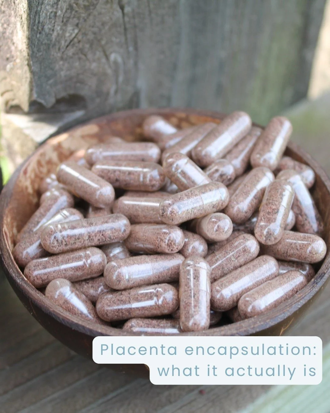 Placenta encapsulation is a service I care about deeply, and one that comes with a lot of natural curiosity.

Your placenta gets steamed, dehydrated, and turned into capsules you can take like a daily vitamin during those early postpartum weeks. Some