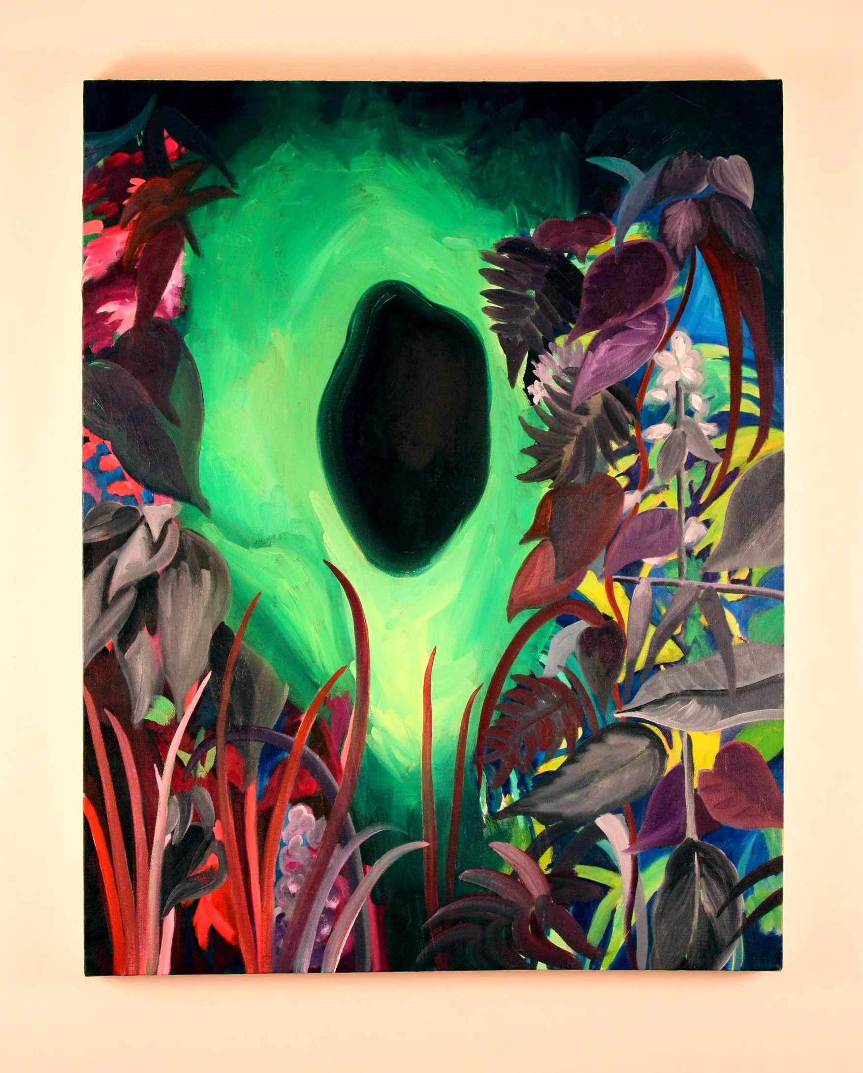 Hole, 2013, Oil on canvas, 28 x 22 inches
