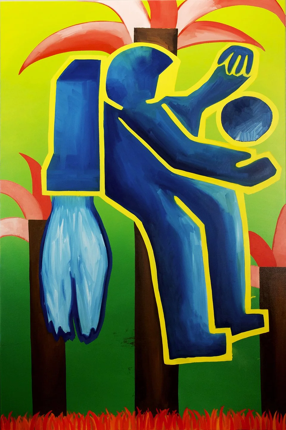 Astronautical, 2012, Oil on canvas, 48 x 72 inches