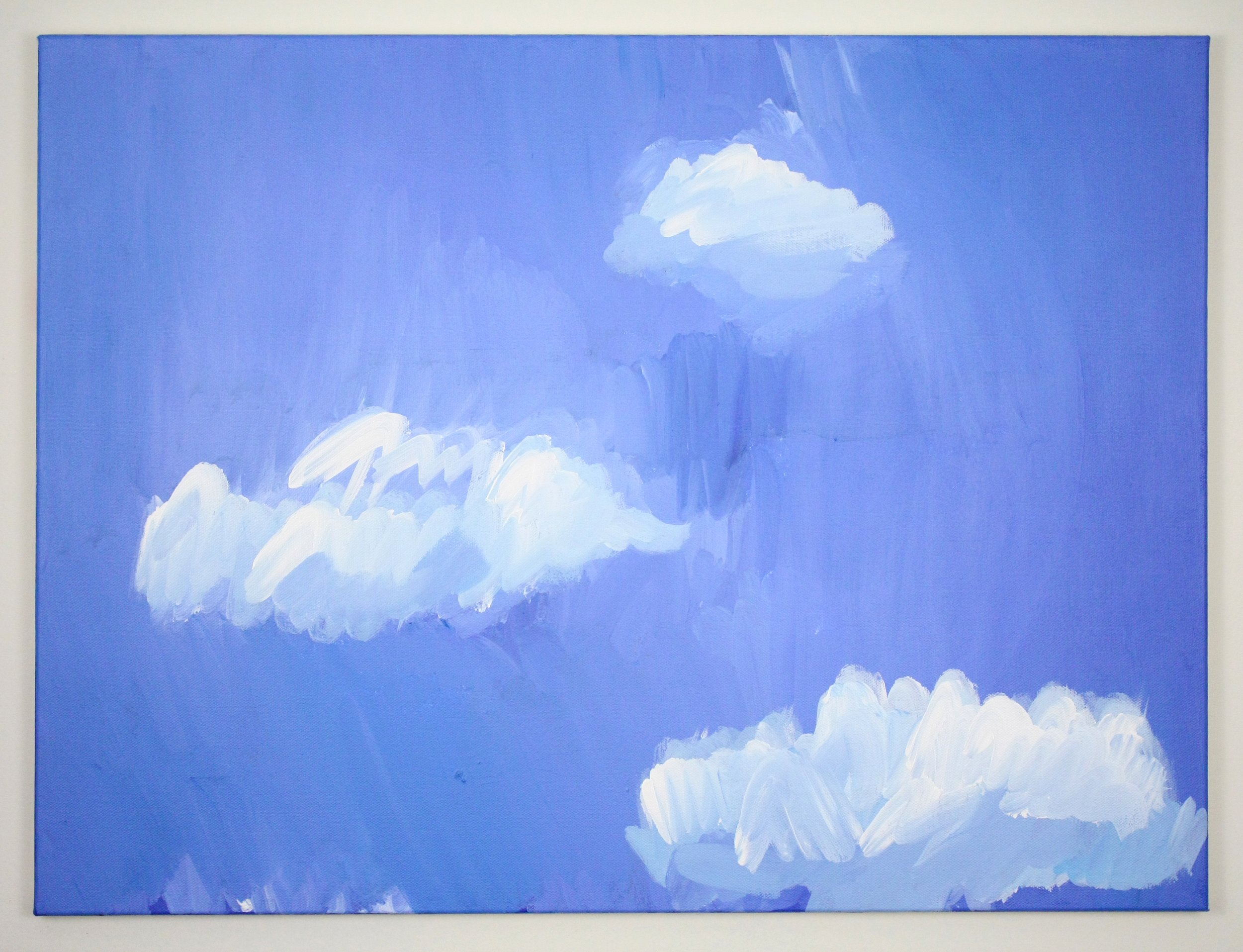 Cloud itself from edge to edge, 2014, Acrylic on canvas, 18 x 24 inches