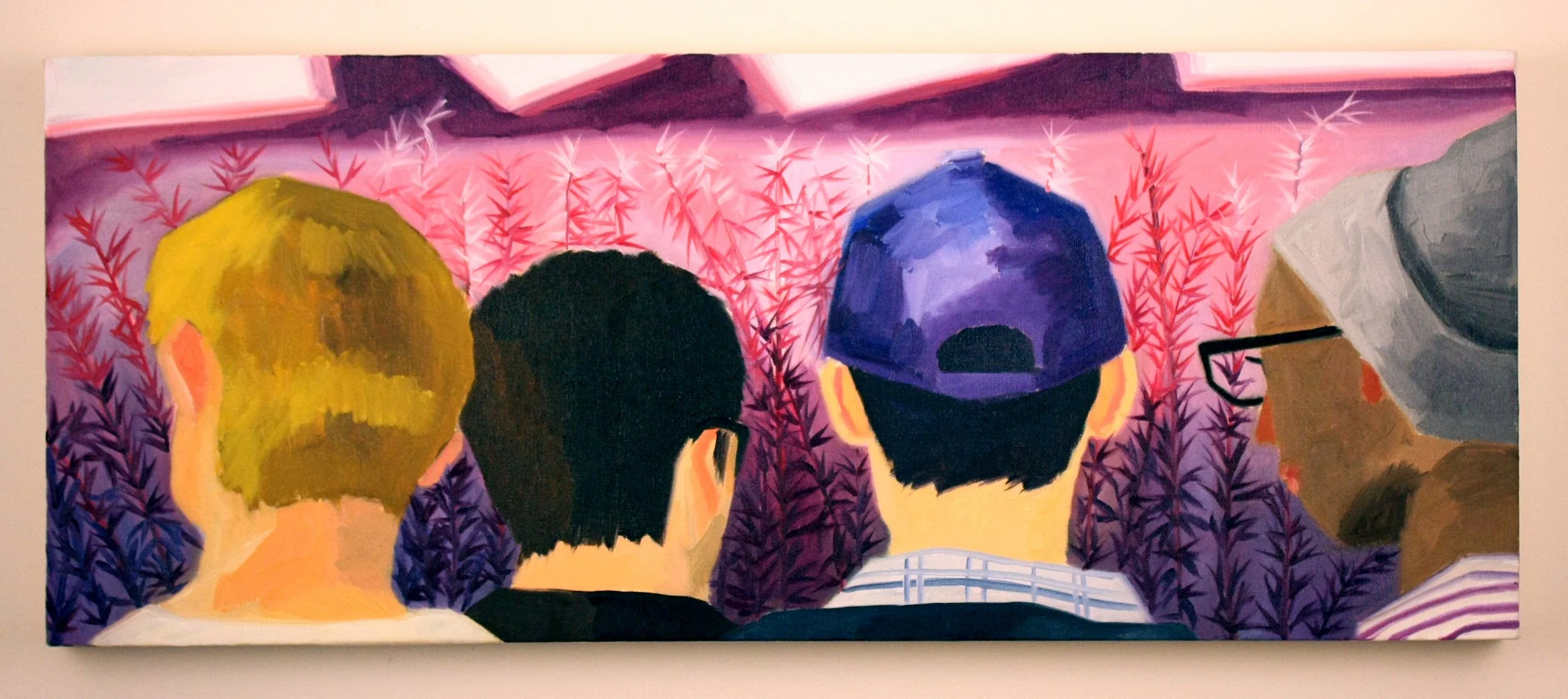 Danish Pavilion, 2013, Oil on canvas, 12 x 30 inches