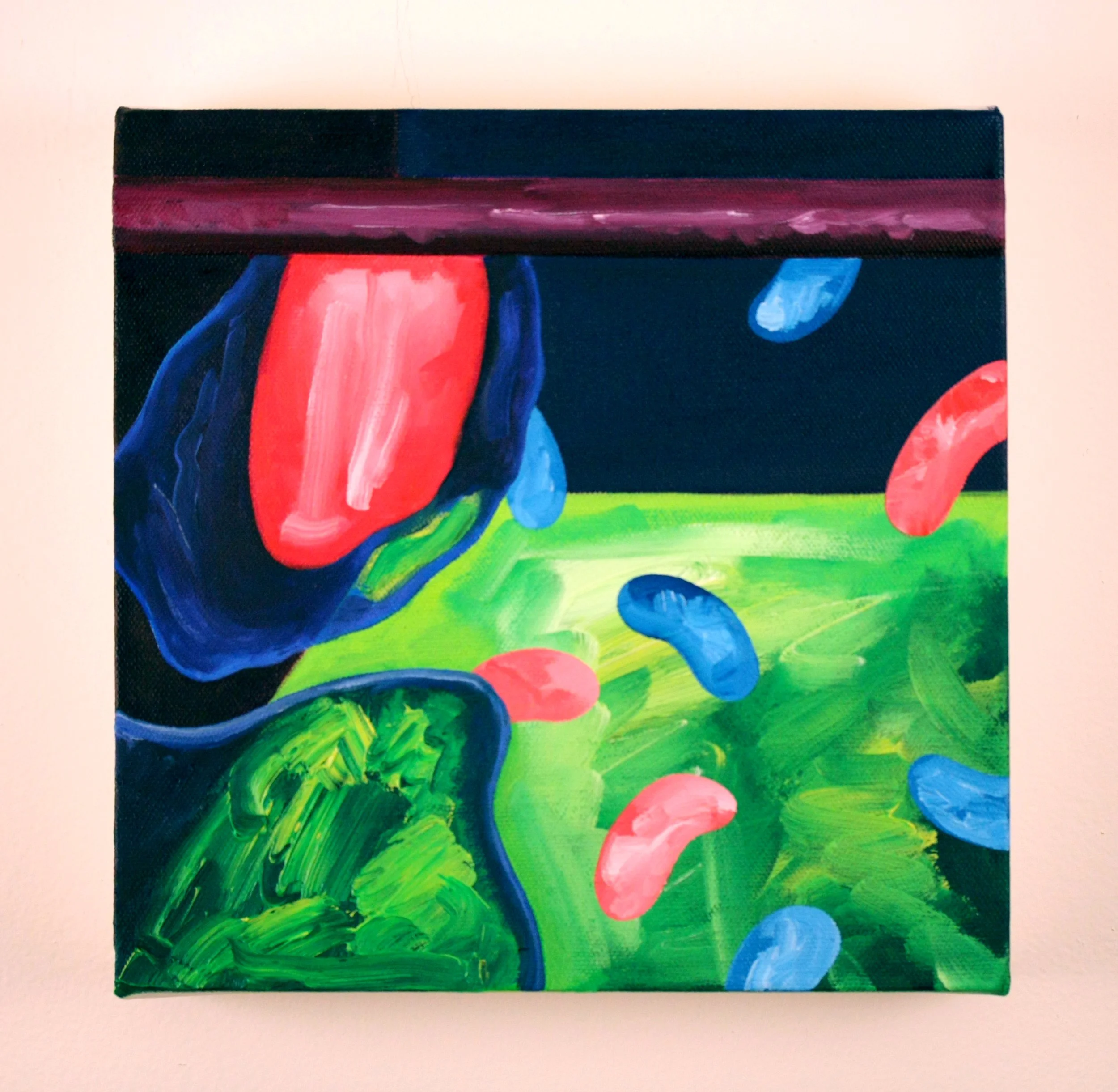 Scanner, 2013, Oil on canvas, 9 x 9 inches