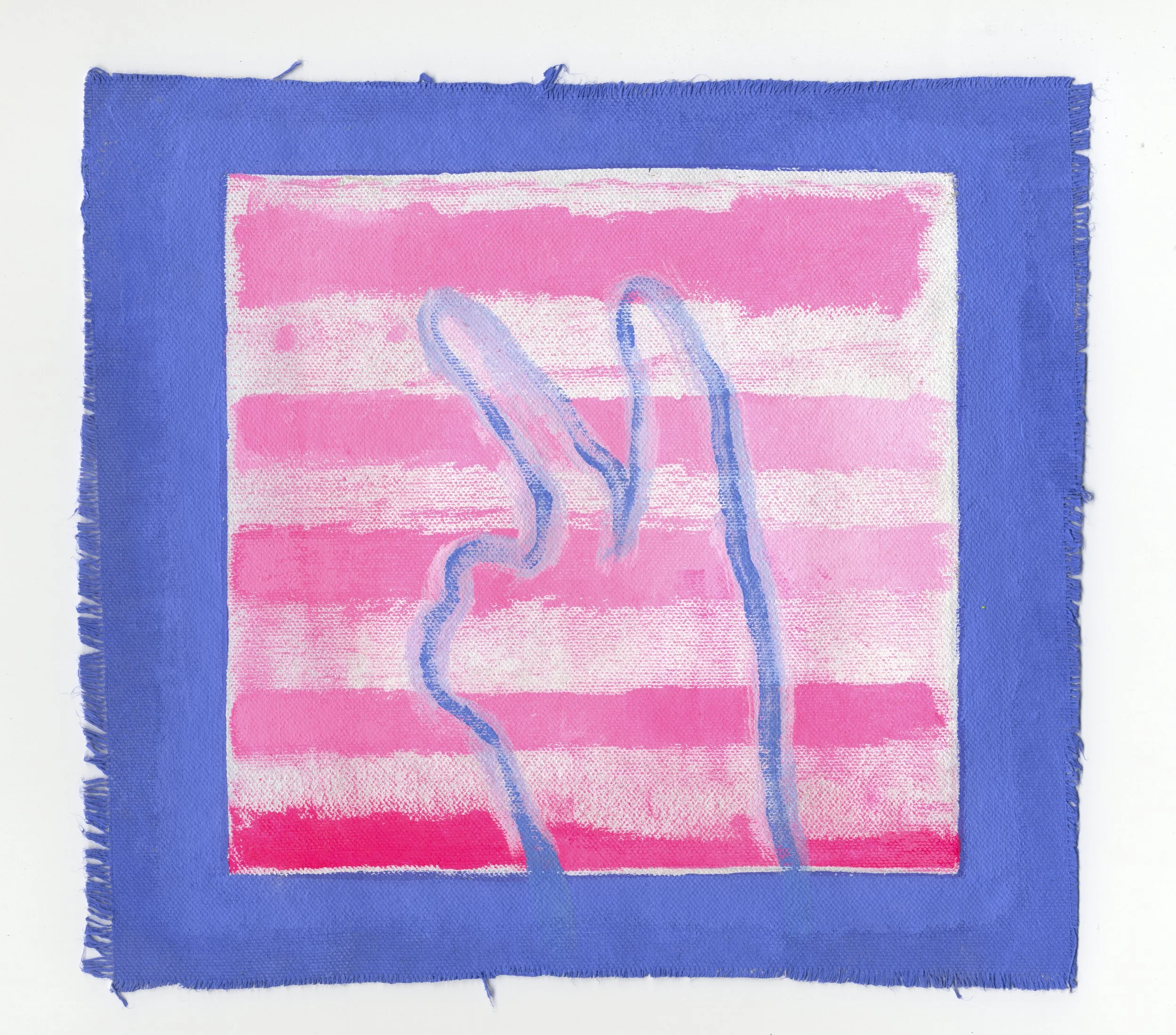 Peace Dog, 2015, Acrylic on canvas, 10 x 11 inches