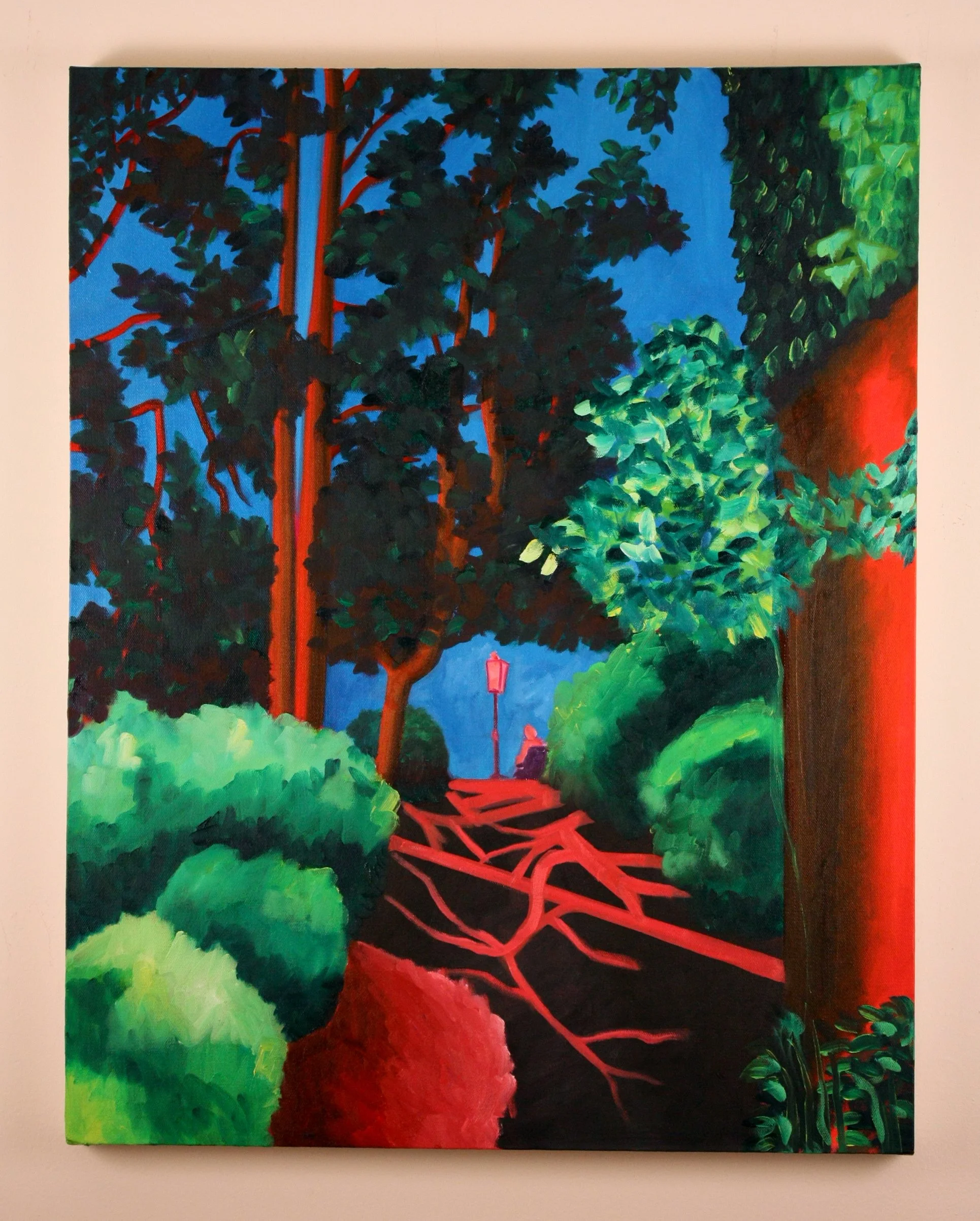 Bonnard in the Park, 2013, Oil on canvas, 28 x 22 inches