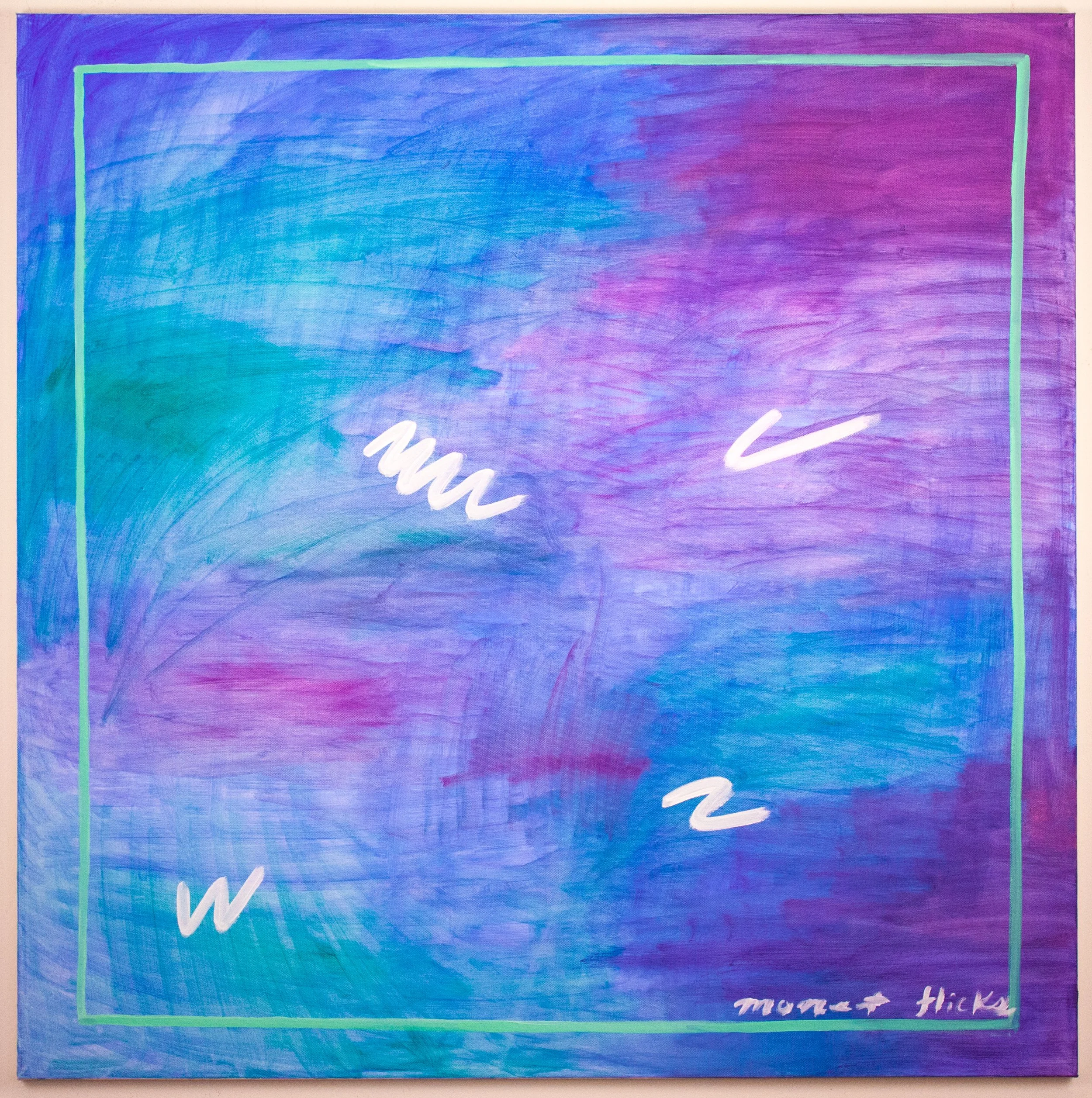 I think I saw what Monet saw, 2014, Oil on canvas, 36 x 36 inches