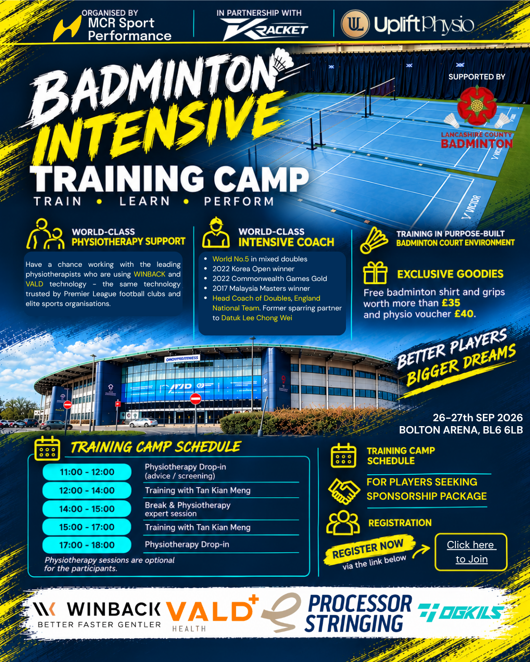 MCR Sport Performance Badminton Intensive Training Camp- Tan Kian Meng