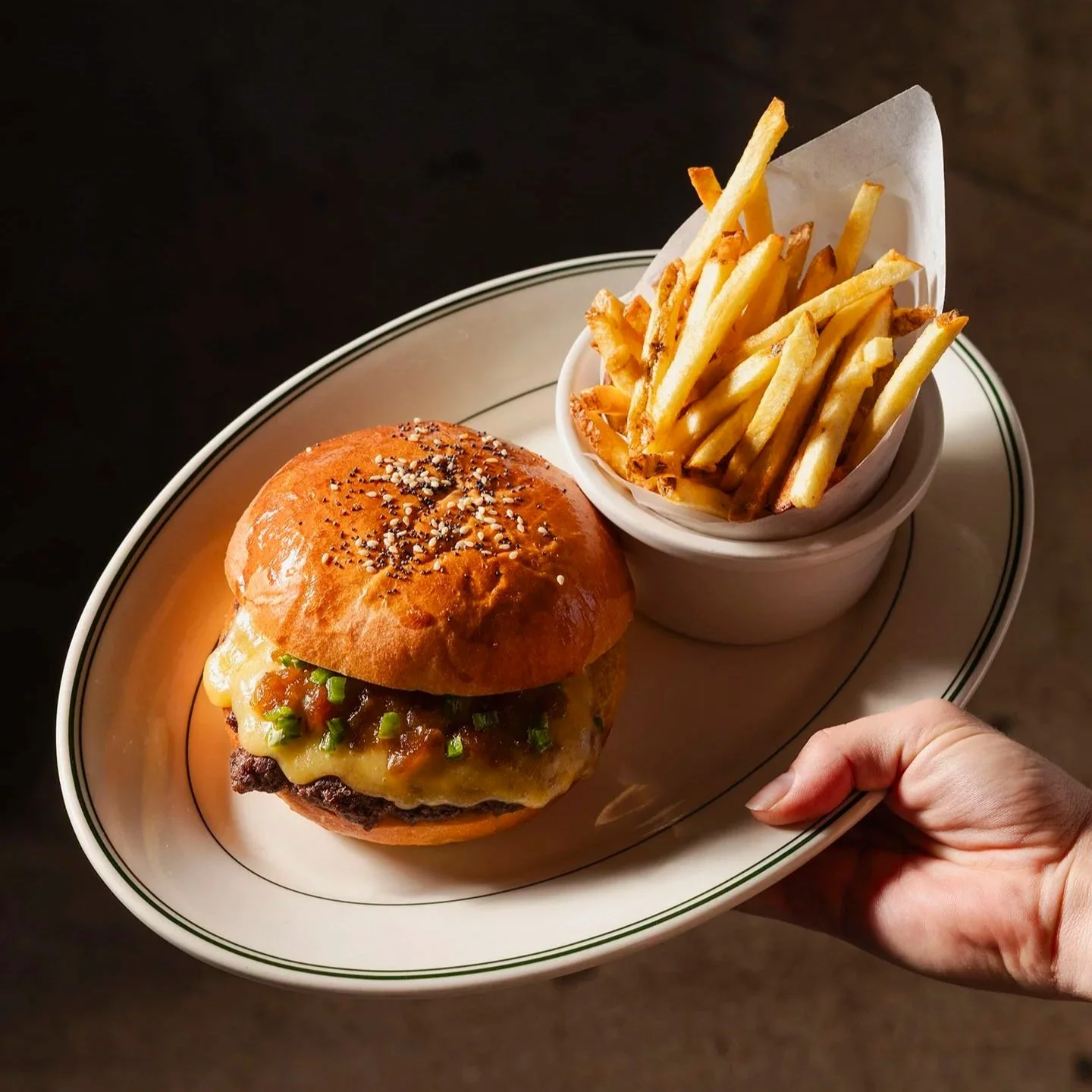 Miramonte takeout, burger and fries