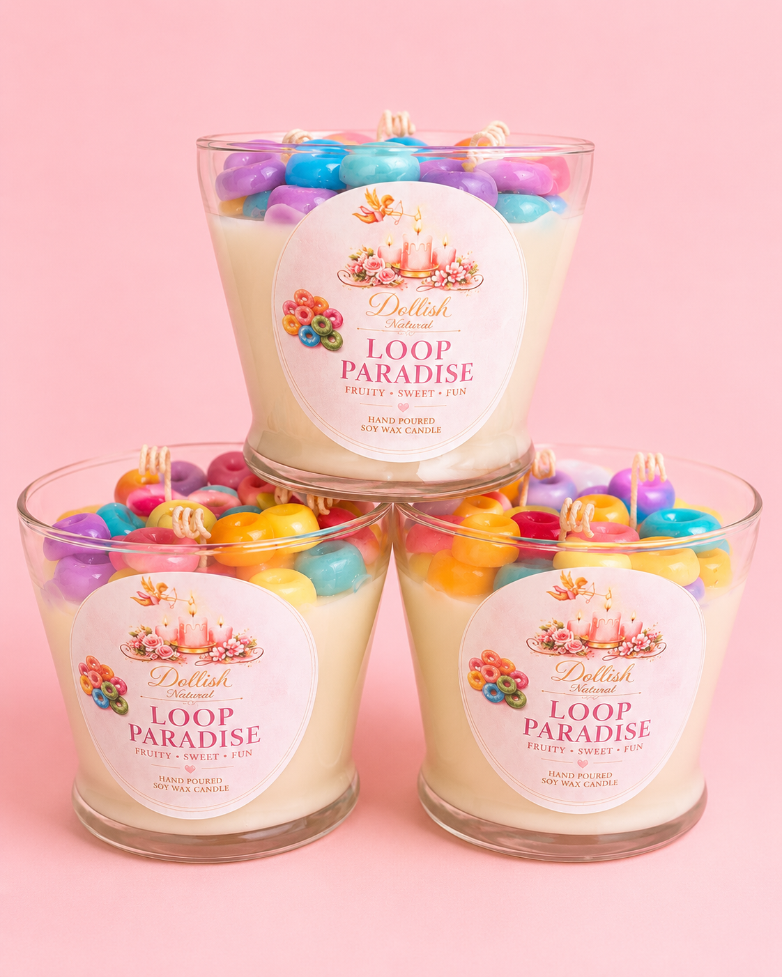 Loop Paradise - Fruit Cereal Scented Coco-soy Candle 14oz