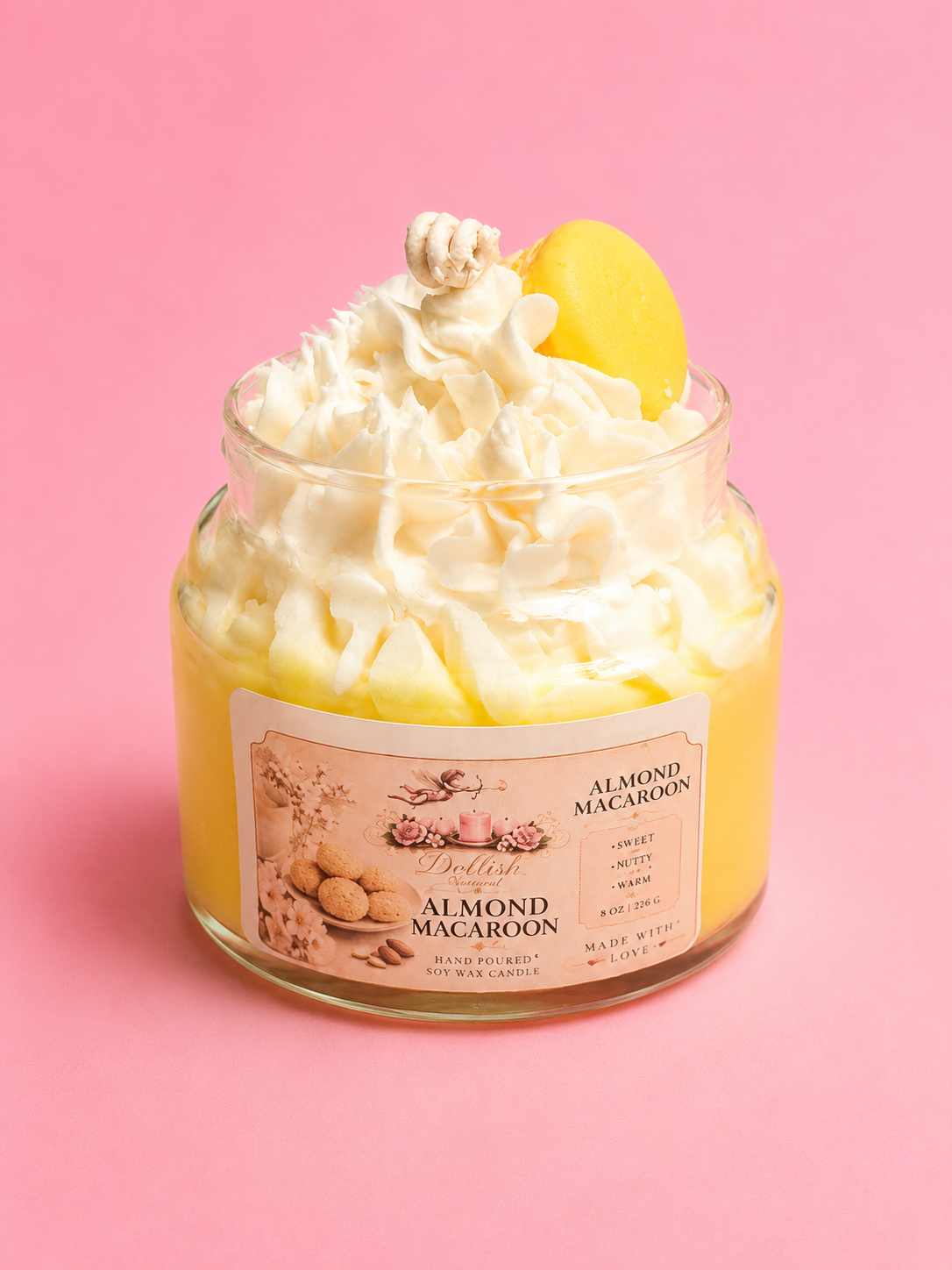Almond Macaroon Scented Candle