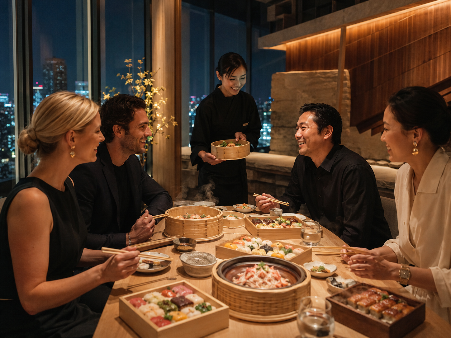 Samui & Hakō Warm Pressed and Scattered Sushi