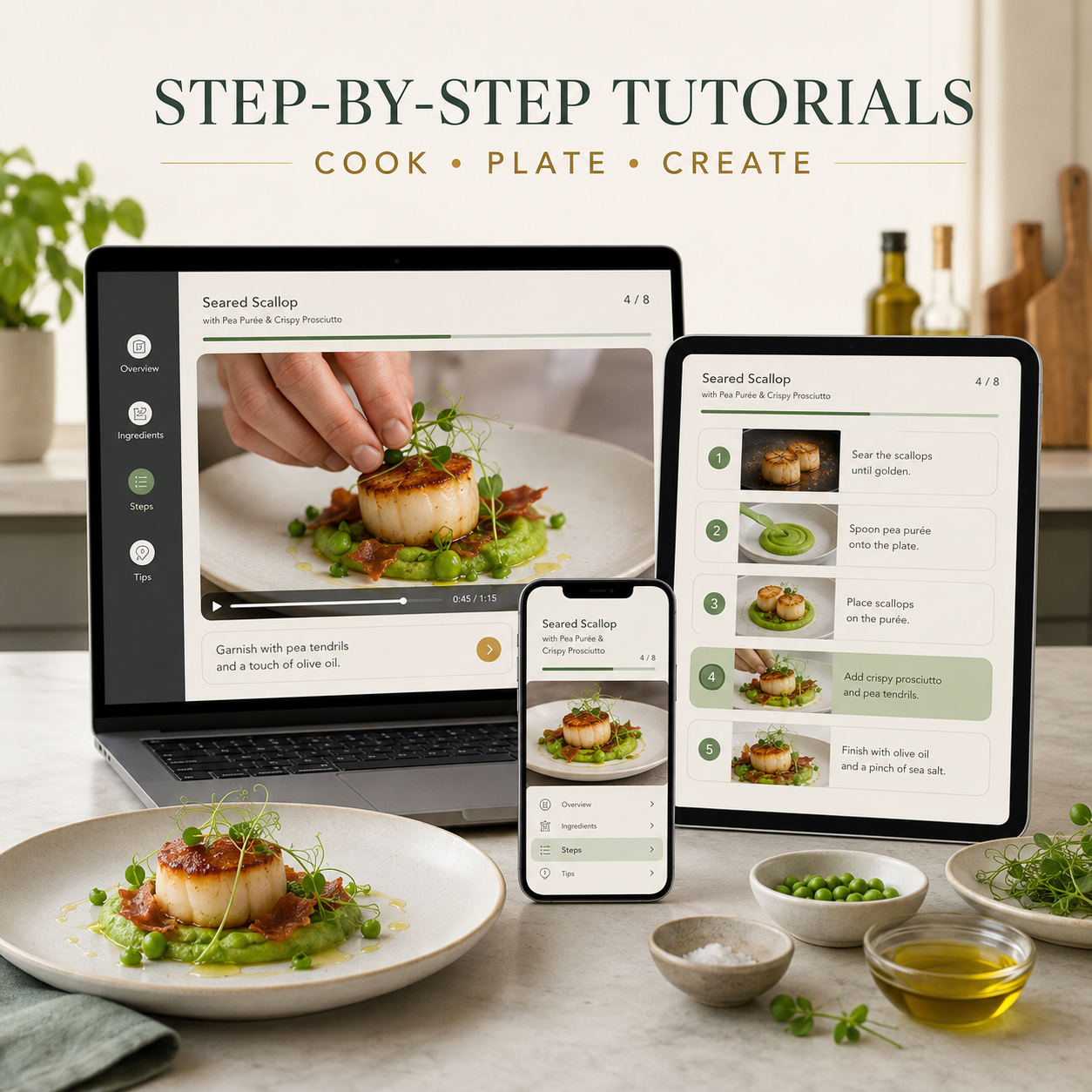 The Art of the Plate A 39-Page Culinary E-Book + Interactive website App