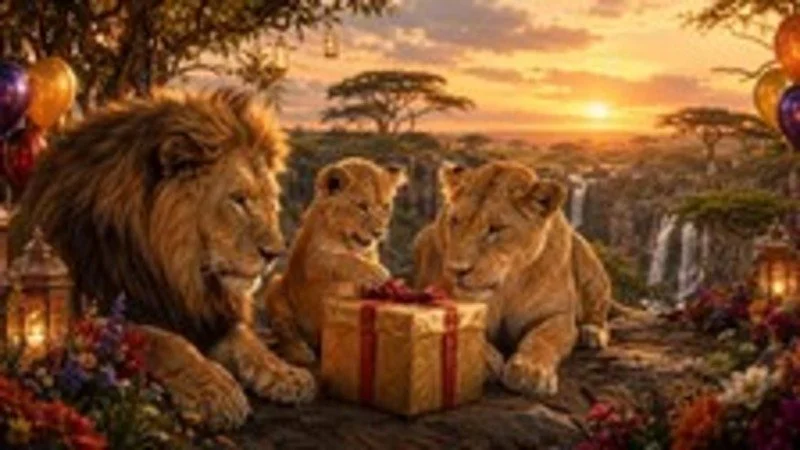 A Royal Birthday Surprise! 🦁🎂 | A Little Lion Cub’s Magical Celebration