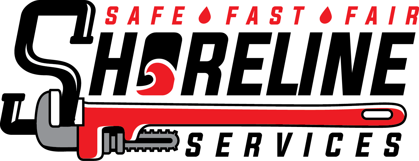A black background shows a chainsaw with red, black, gray, and white parts. Above it, there is a phrase ‘SAFE, FAST, FAIR’ with drops of blood between each word.