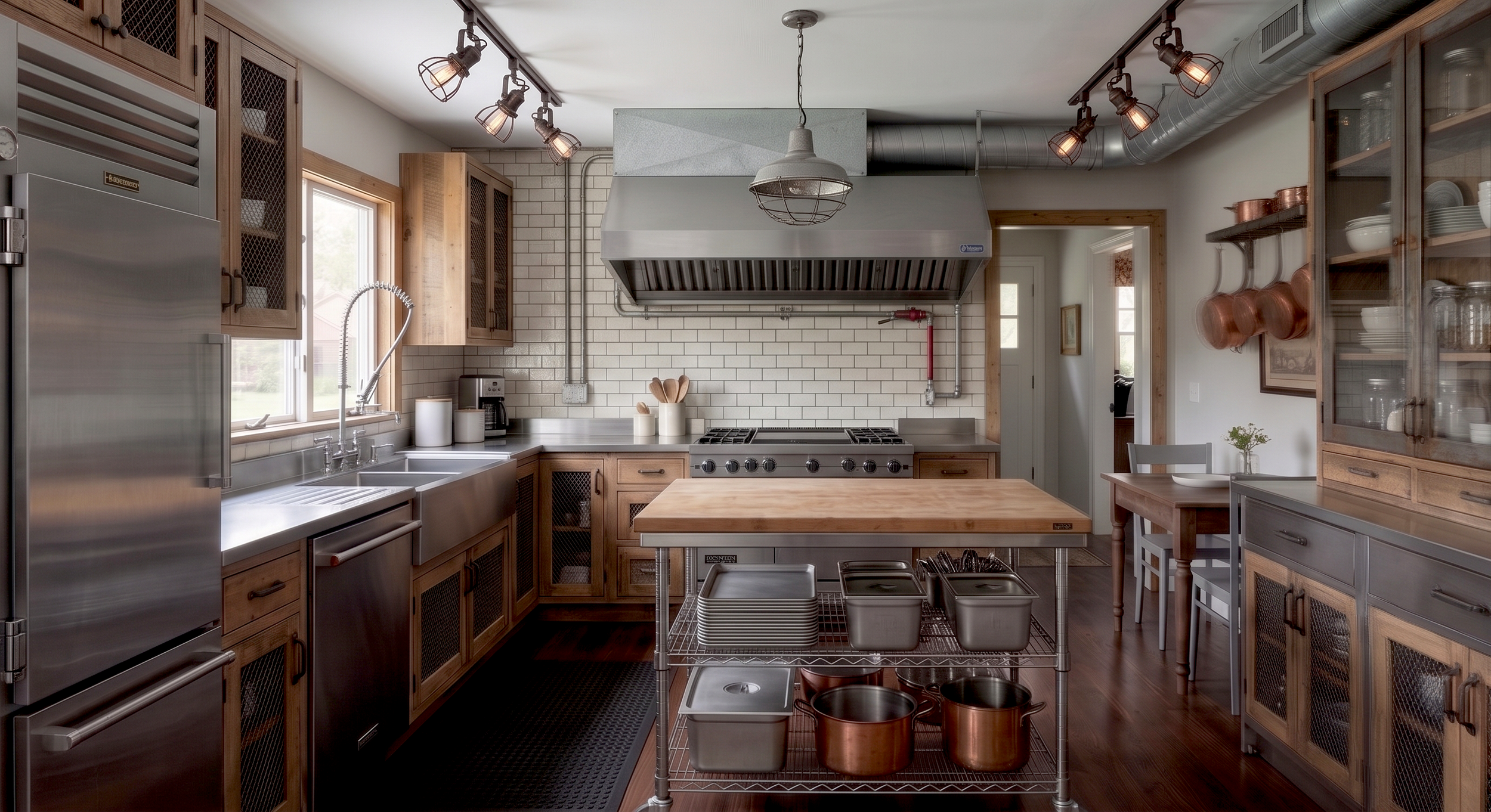  INDUSTRIAL  A specialized style limited primarily to urban lofts, exposed-brick spaces, and commercial-conversion homes.