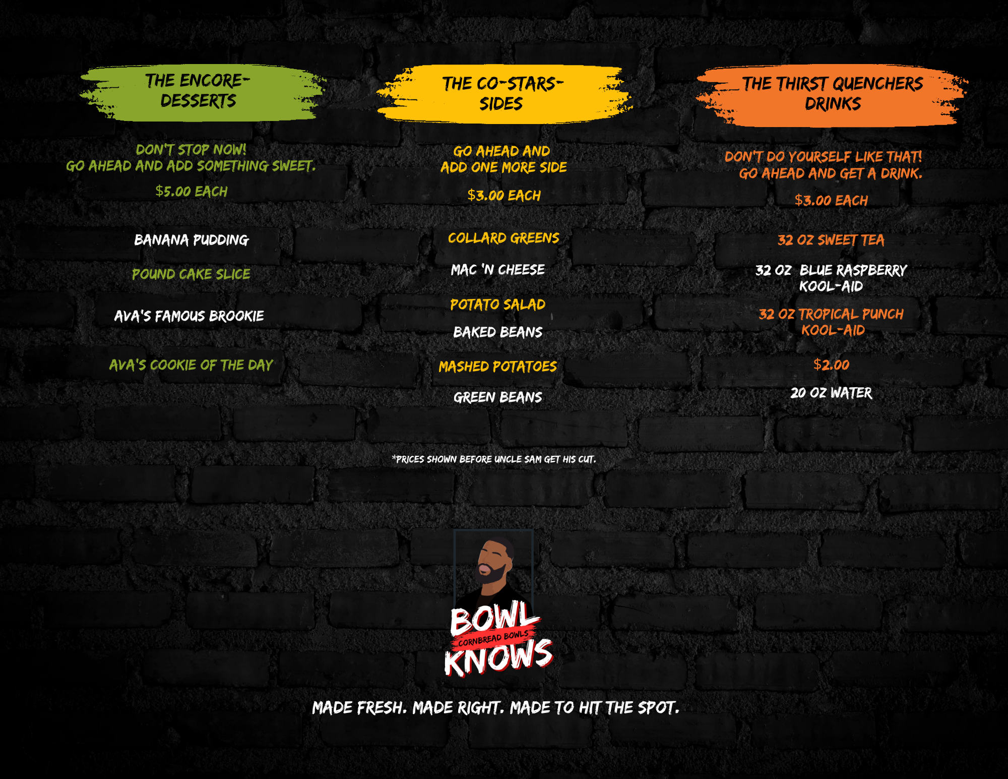 Menu Page 2
