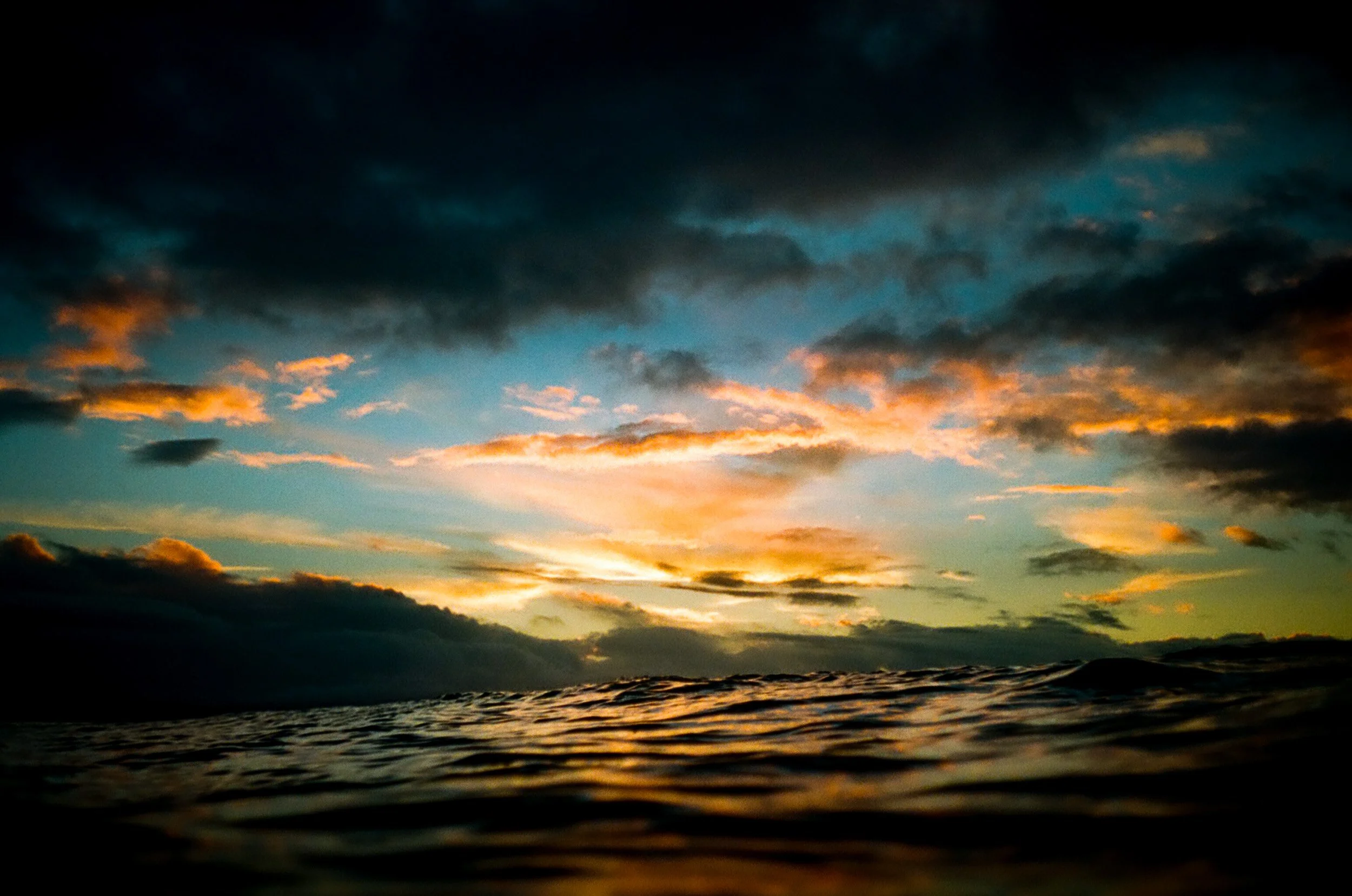Sunset swim, Wategoes Beach Australia