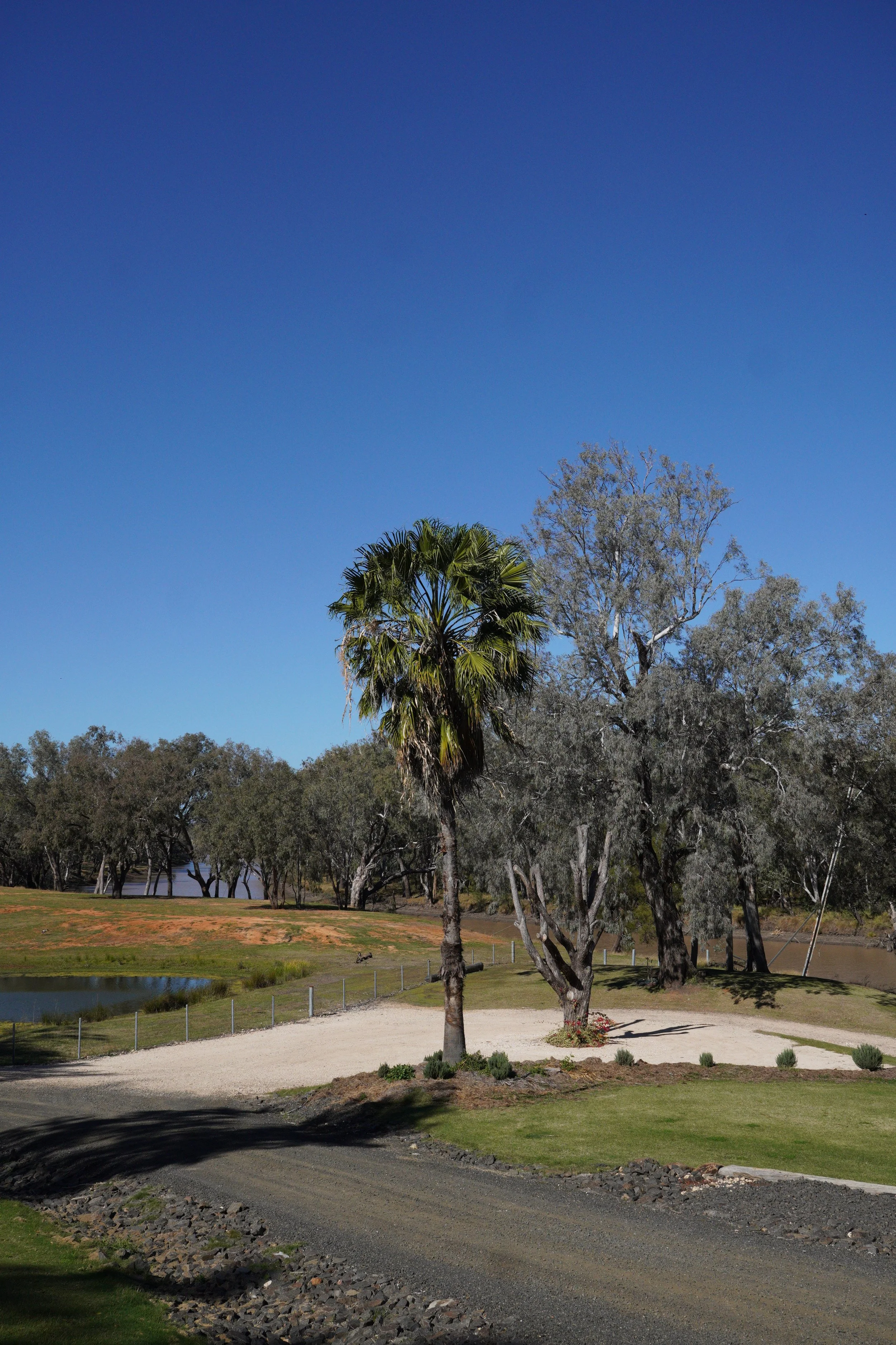 Unpowered caravan site with river frontage at Cornerstone Country, Chinchilla,