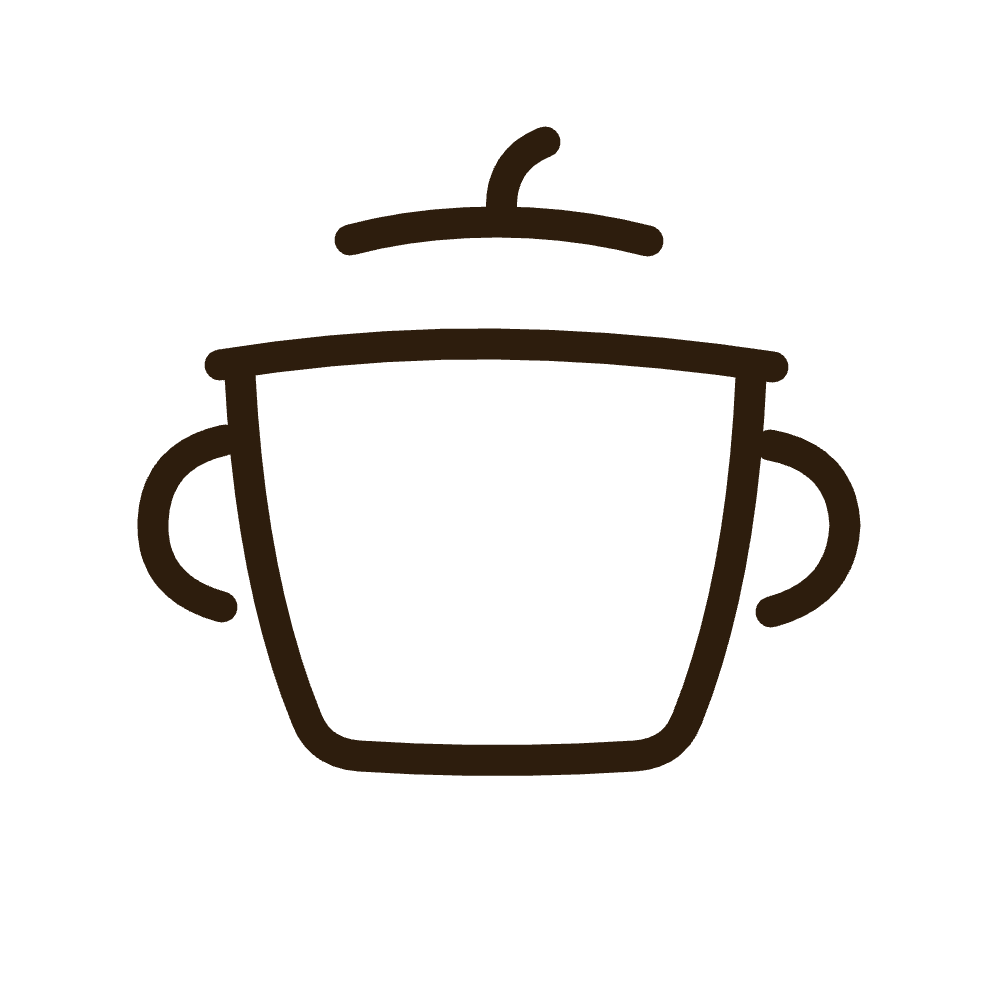 Simple line drawing of a cup with a lid and a straw.