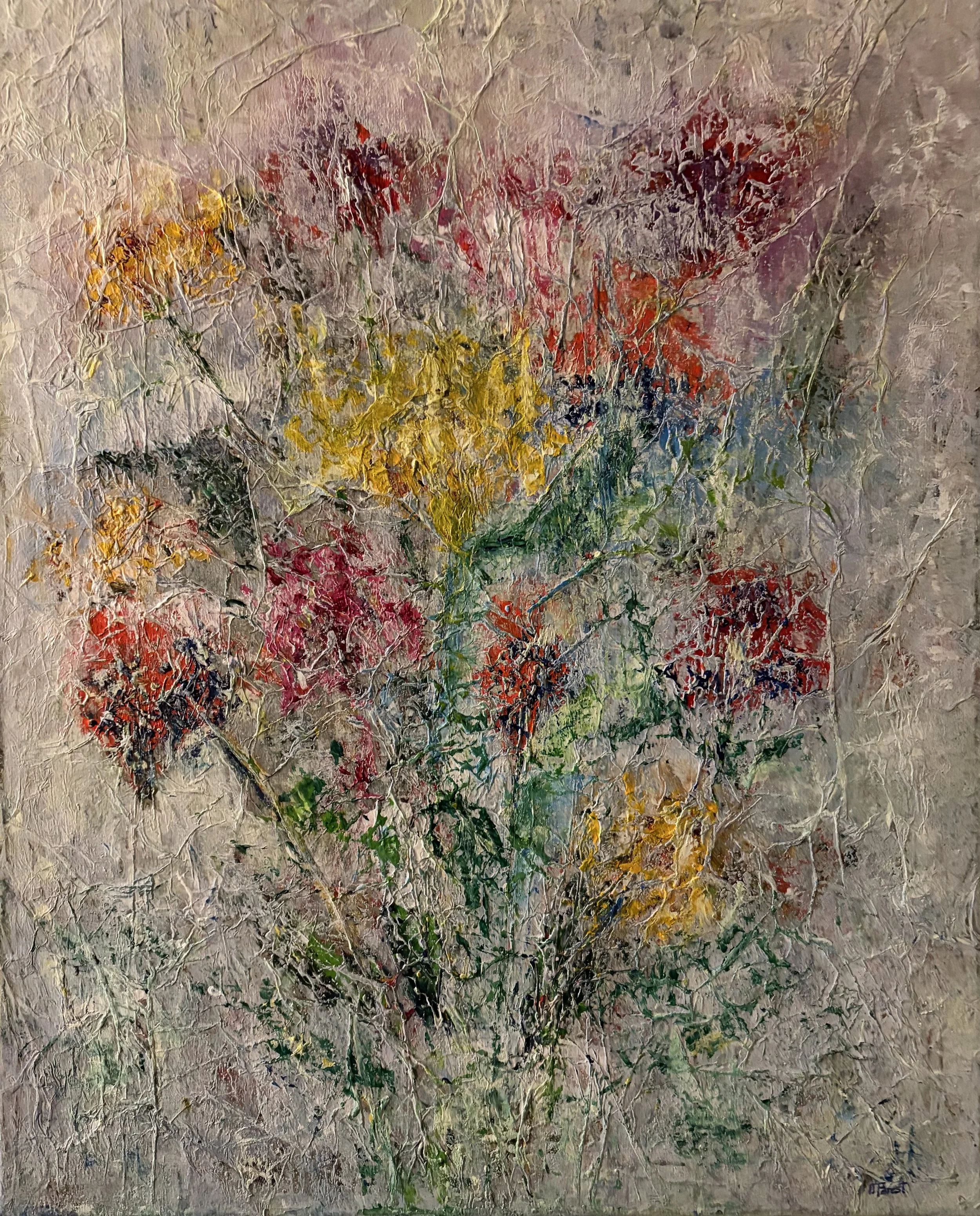 Acrylic on textured canvas
