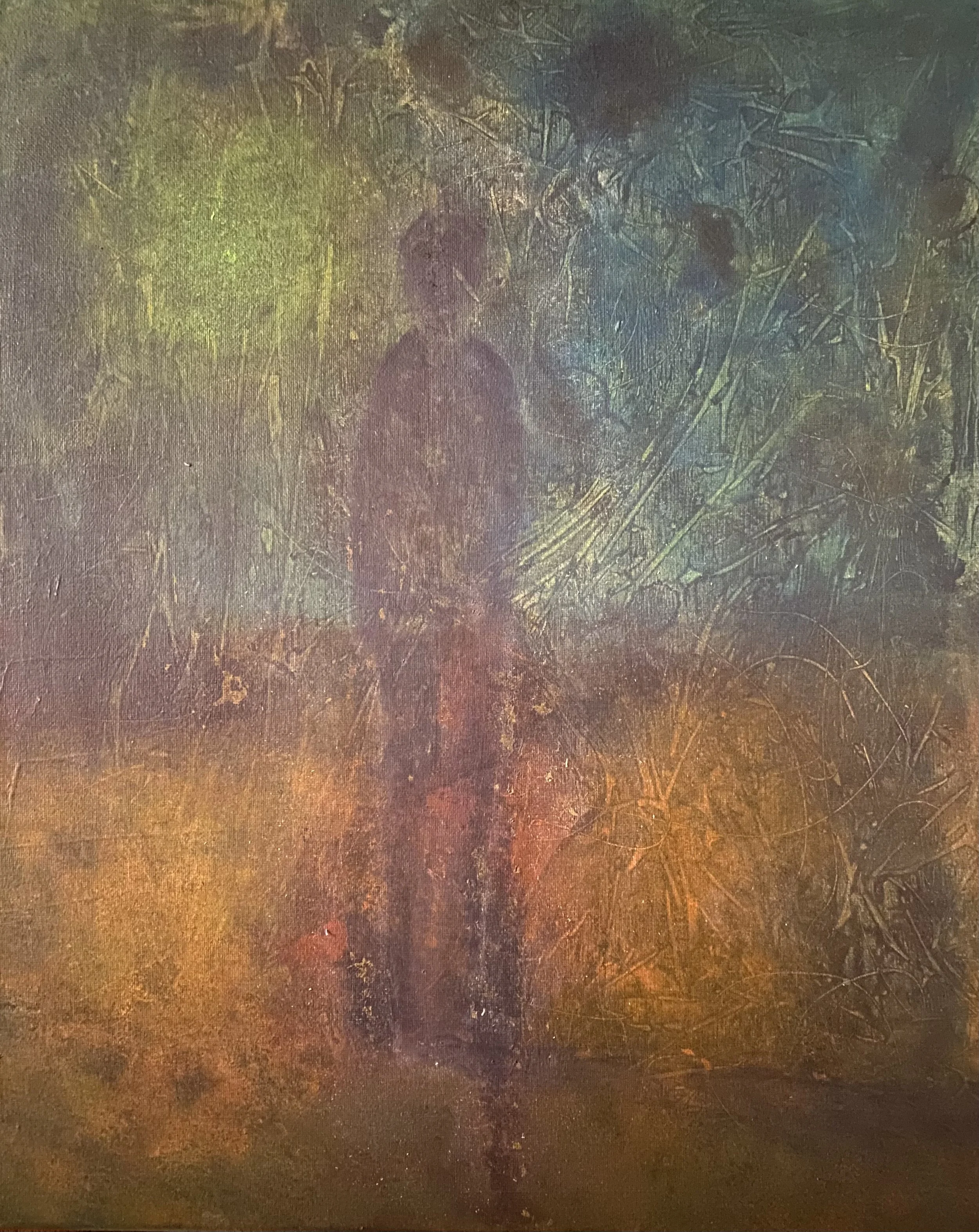 Acrylic on textured canvas   16" x 20"
