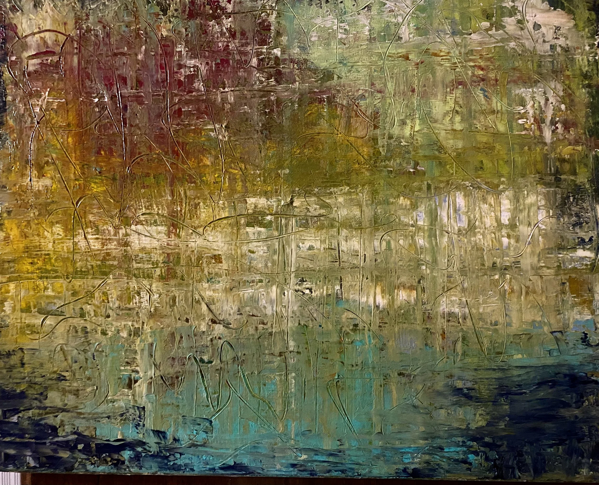 Acrylic on textured canvas   16" x 20"