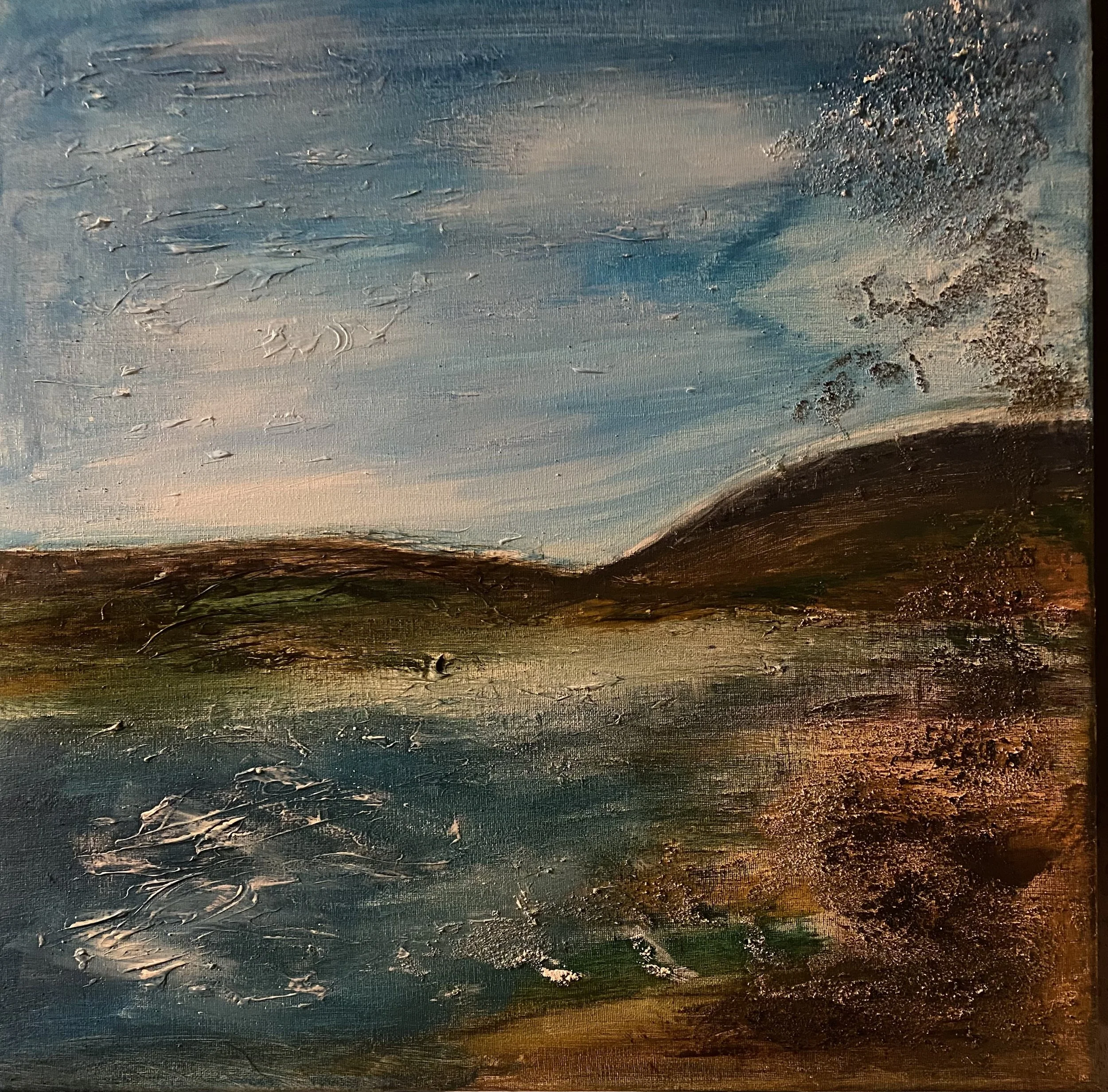 Acrylic on textured canvas   20" x 20"