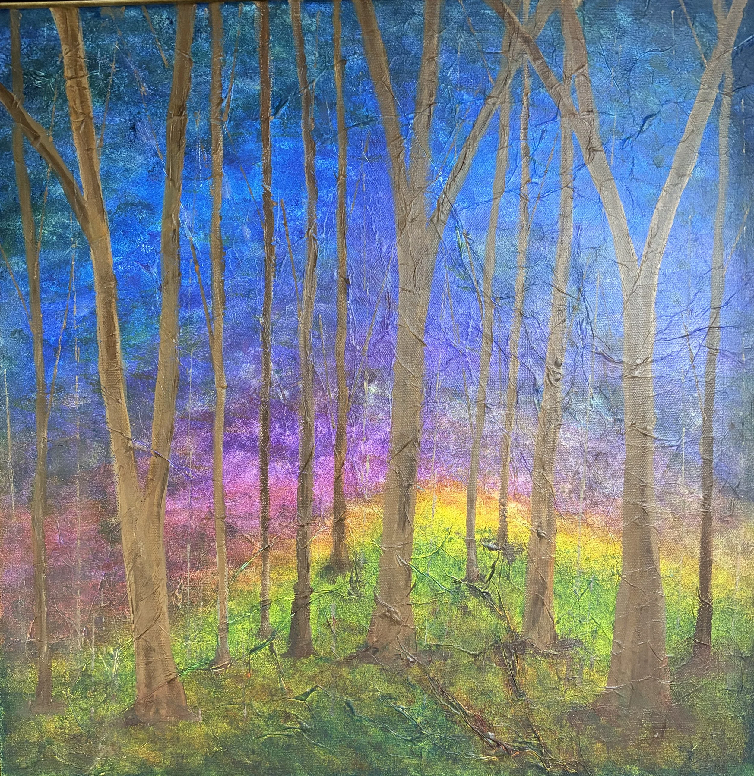 Acrylic on textured canvas   20" x 20"