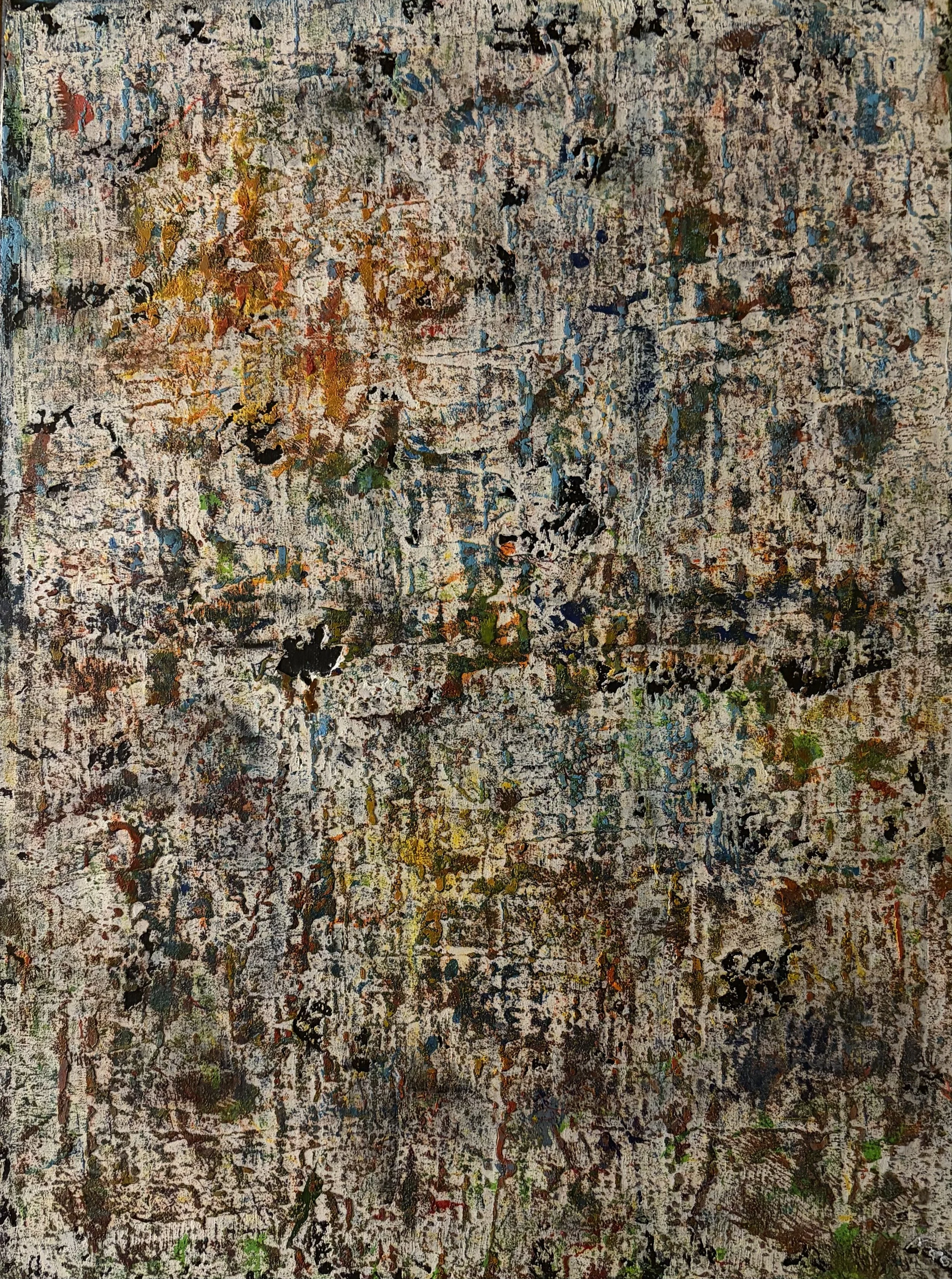 Acrylic on textured canvas   18" x 24"