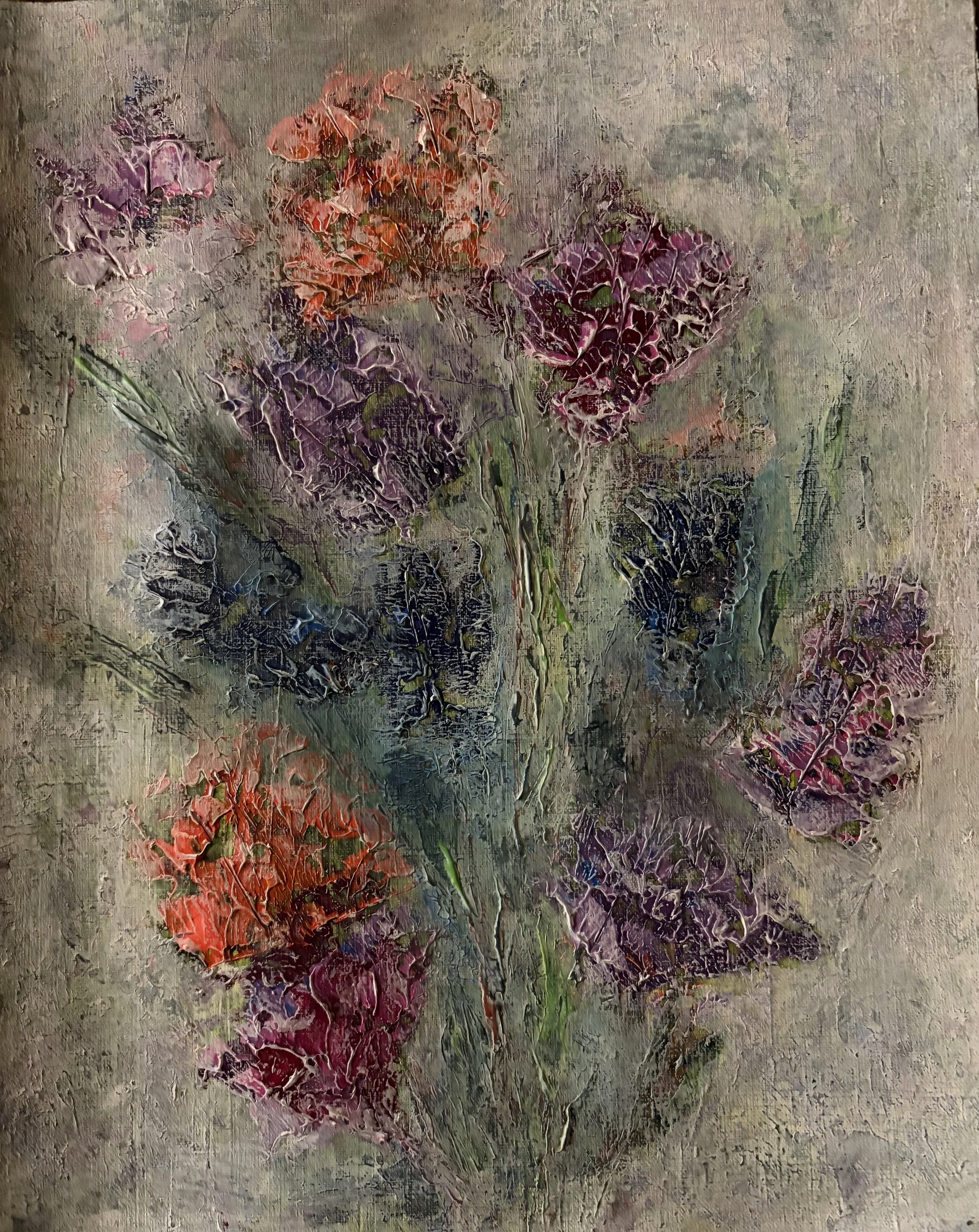 Acrylic on textured canvas