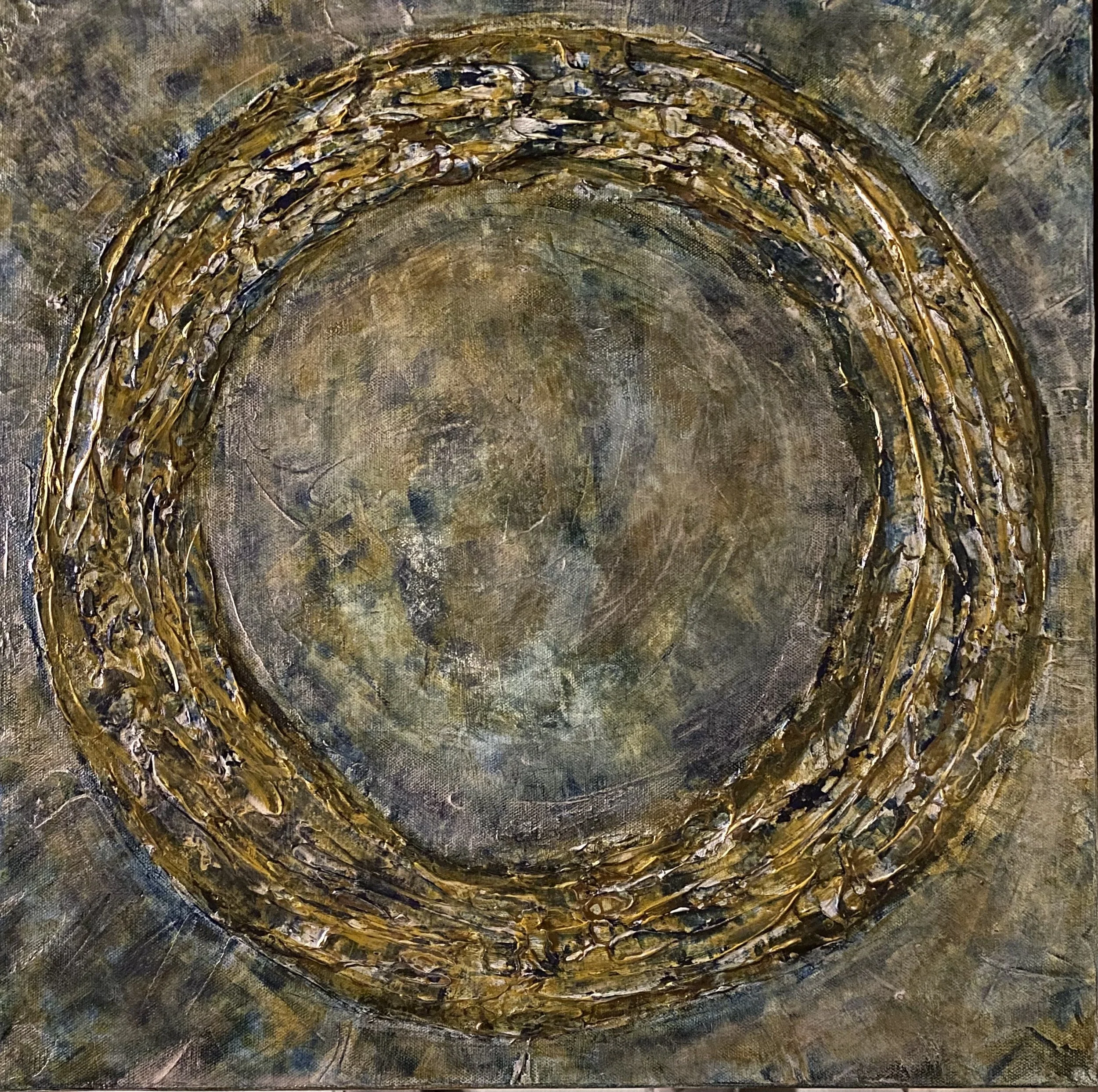 Acrylic on textured canvas   20" x 20"