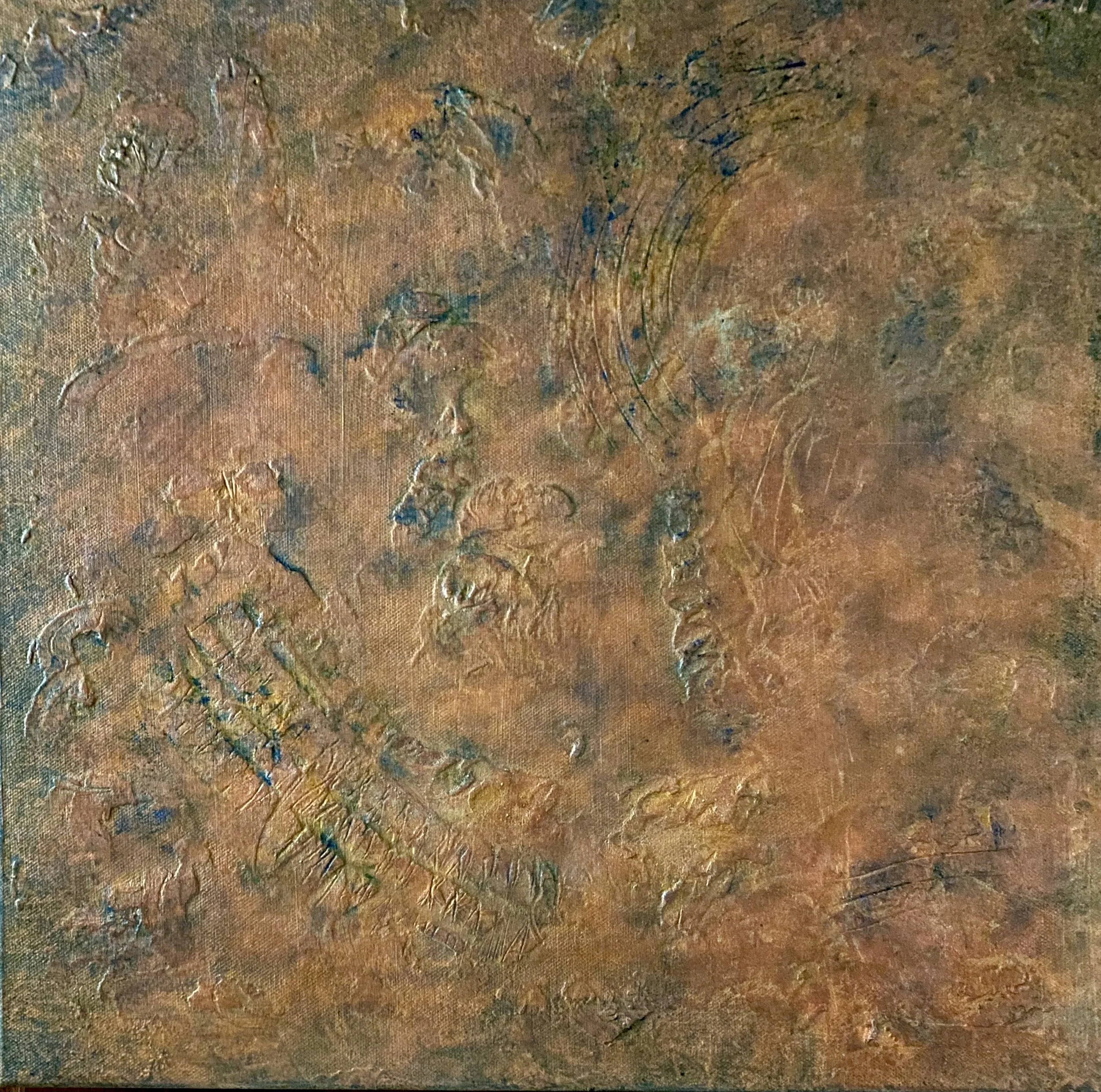 Acrylic on textured canvas   18" x 18"